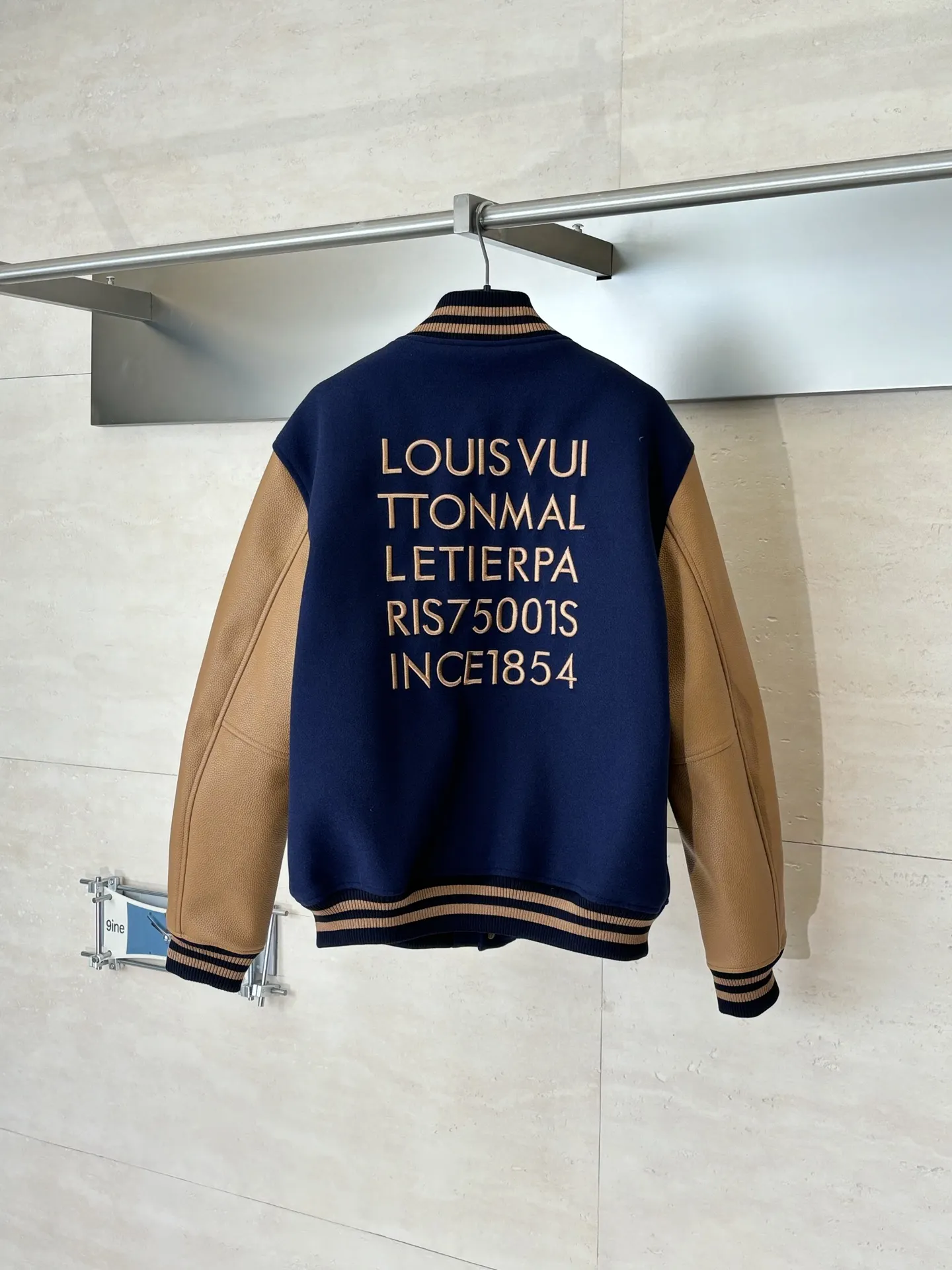 Beaded and Crystal-Embellished Wool Varsity Jacket D48022010 — view 2