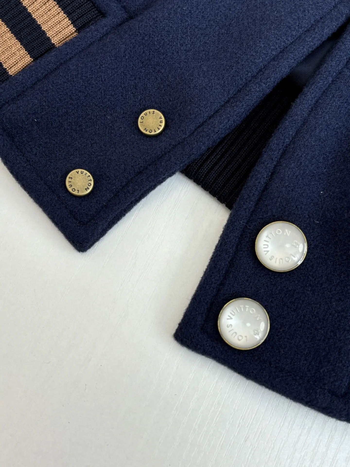 Beaded and Crystal-Embellished Wool Varsity Jacket D48022010 — view 5