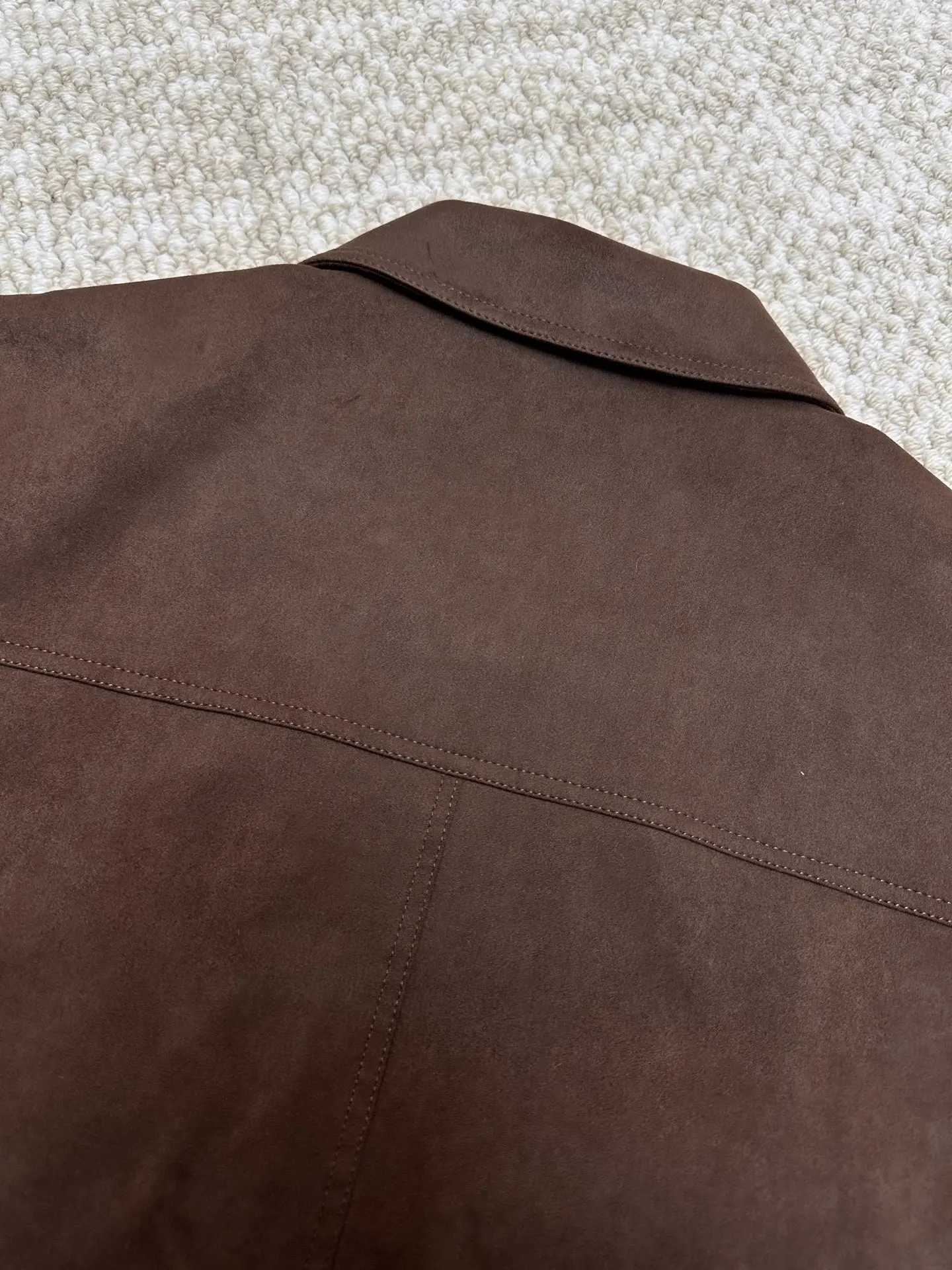 Suede-Effect Down-Filled Bomber Jacket D48020397 — view 7