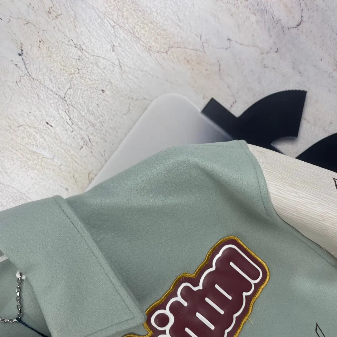 Embroidered Patchwork Wool-Blend Varsity Jacket D51024759 — view 4