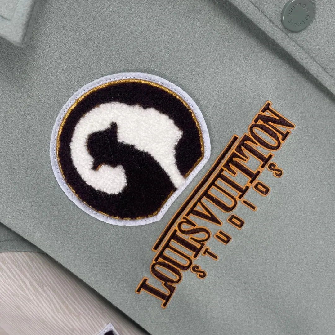 Embroidered Patchwork Wool-Blend Varsity Jacket D51024759 — view 7