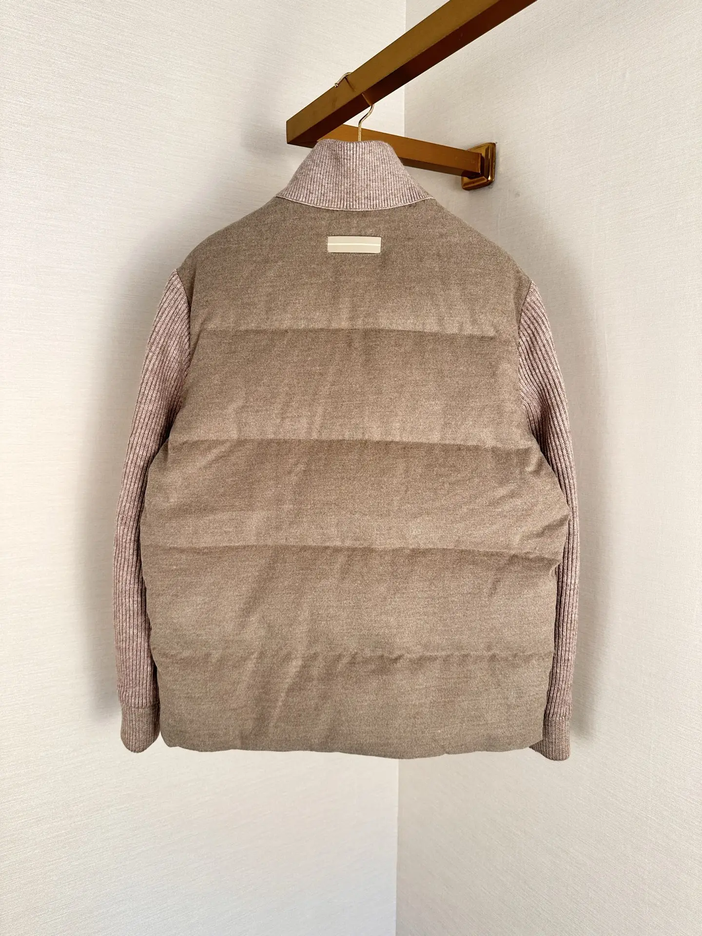 Mixed-Media Down-Filled Puffer Jacket D54020398 — view 2