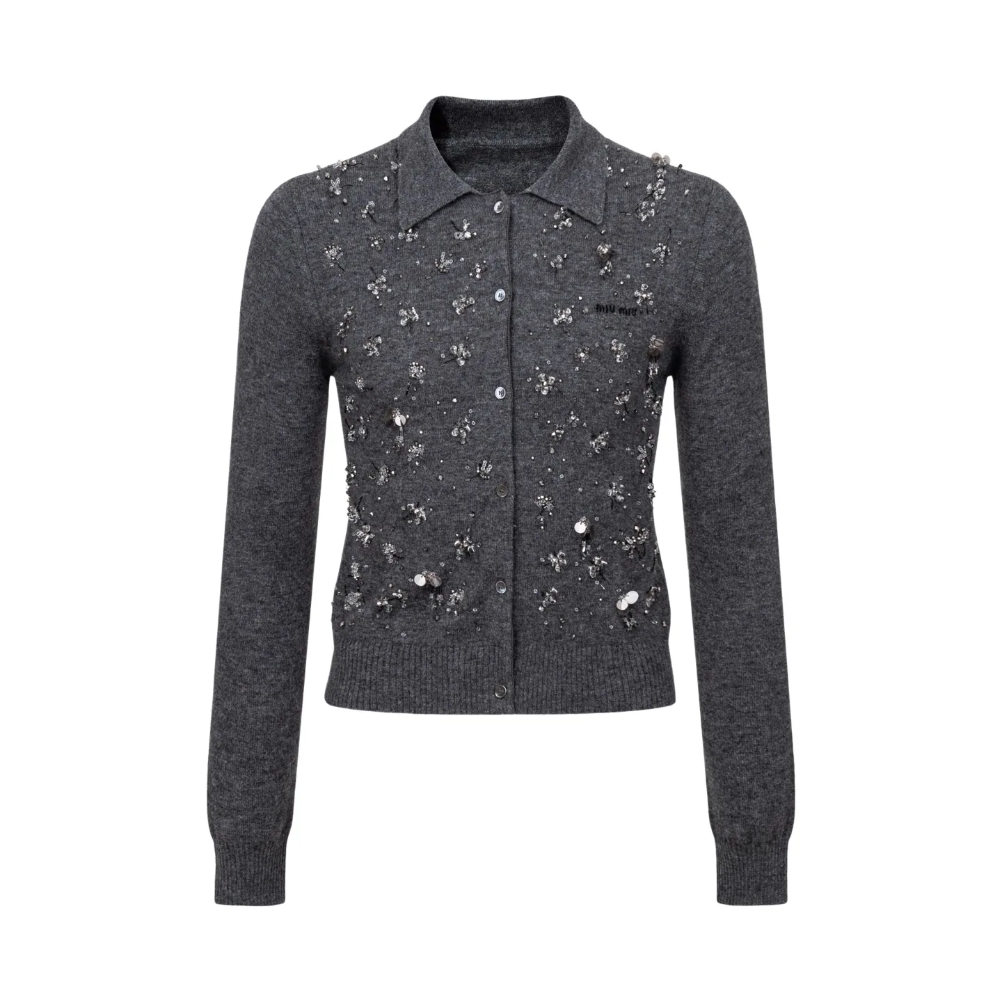 Embellished Cashmere Knit Cardigan D59022337