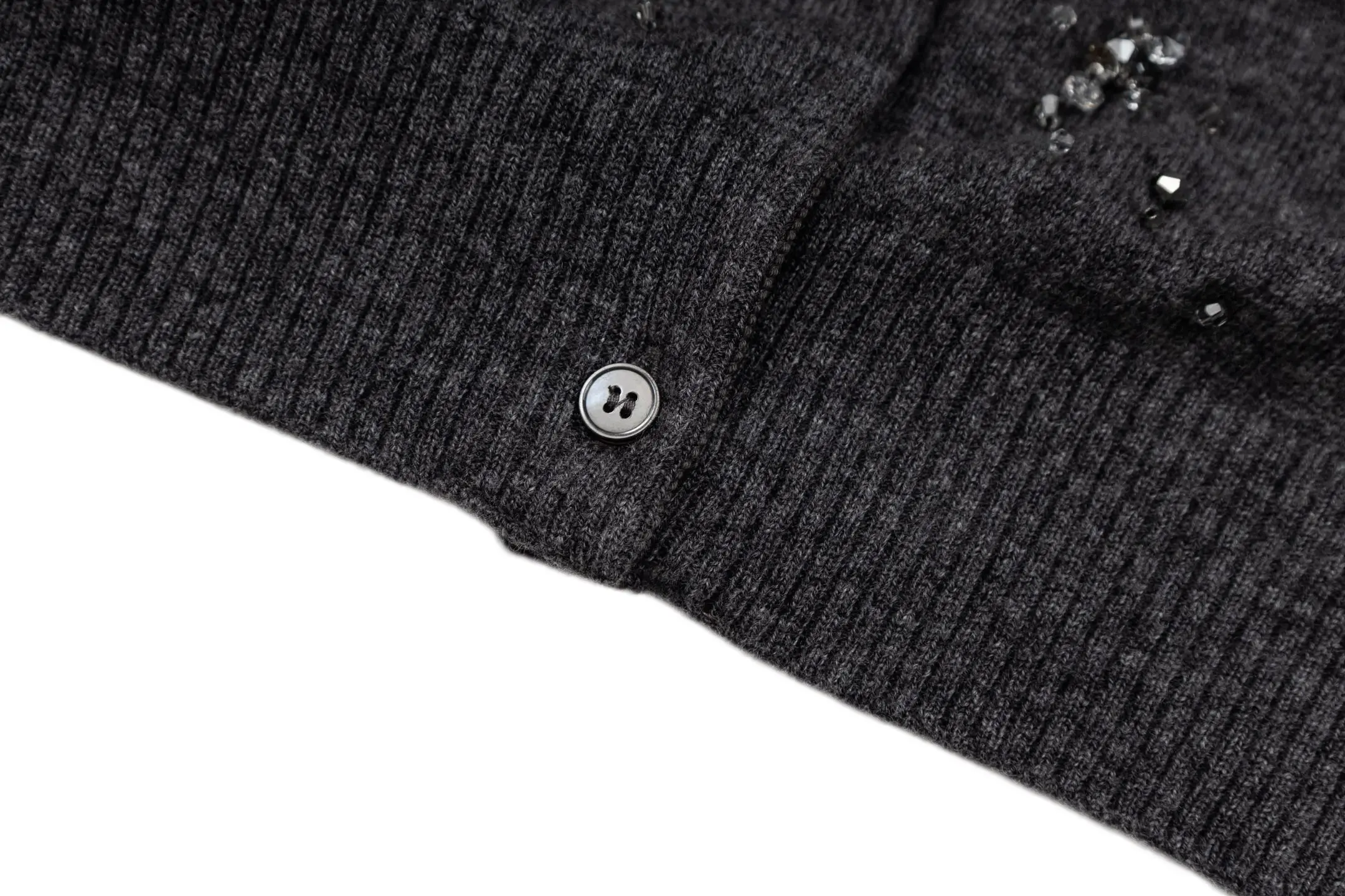 Embellished Cashmere Knit Cardigan D59022337 — view 8