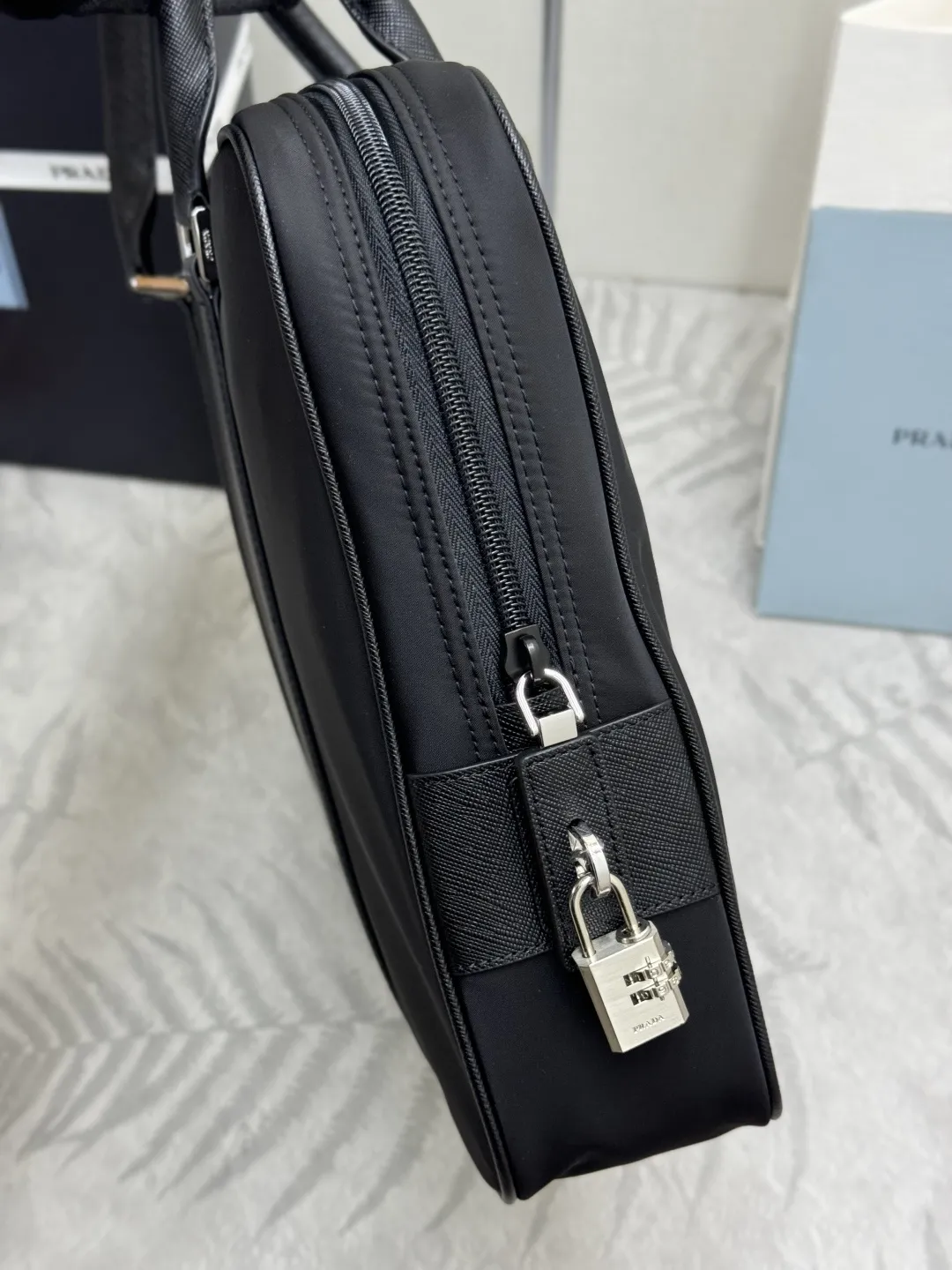 Saffiano Leather & Nylon Briefcase D68018572 — view 5