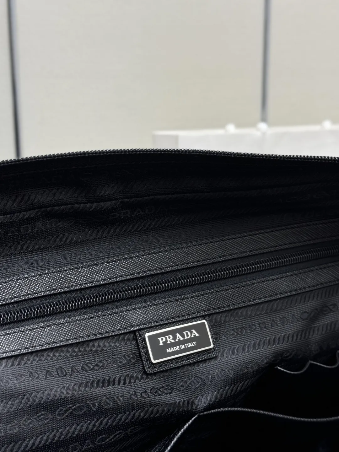 Saffiano Leather & Nylon Briefcase D68018572 — view 9