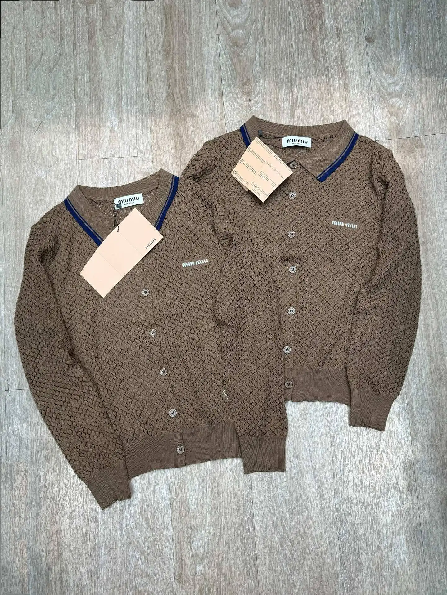 Logo-Embroidered Open-Knit Cardigan D6916088