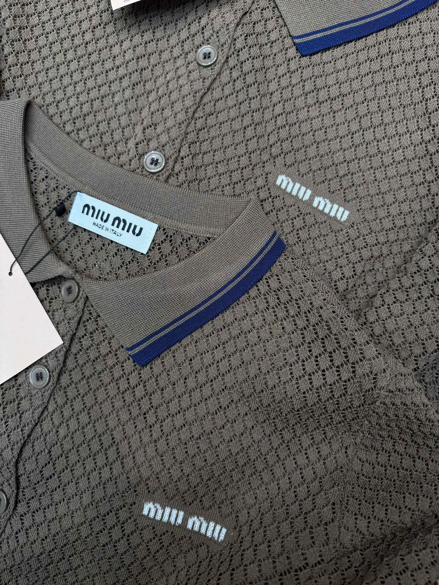 Logo-Embroidered Open-Knit Cardigan D6916088 — view 3