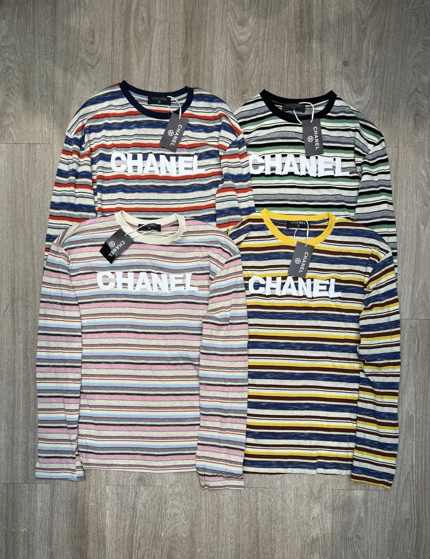 Logo Striped Long-Sleeve T-Shirt D6916095