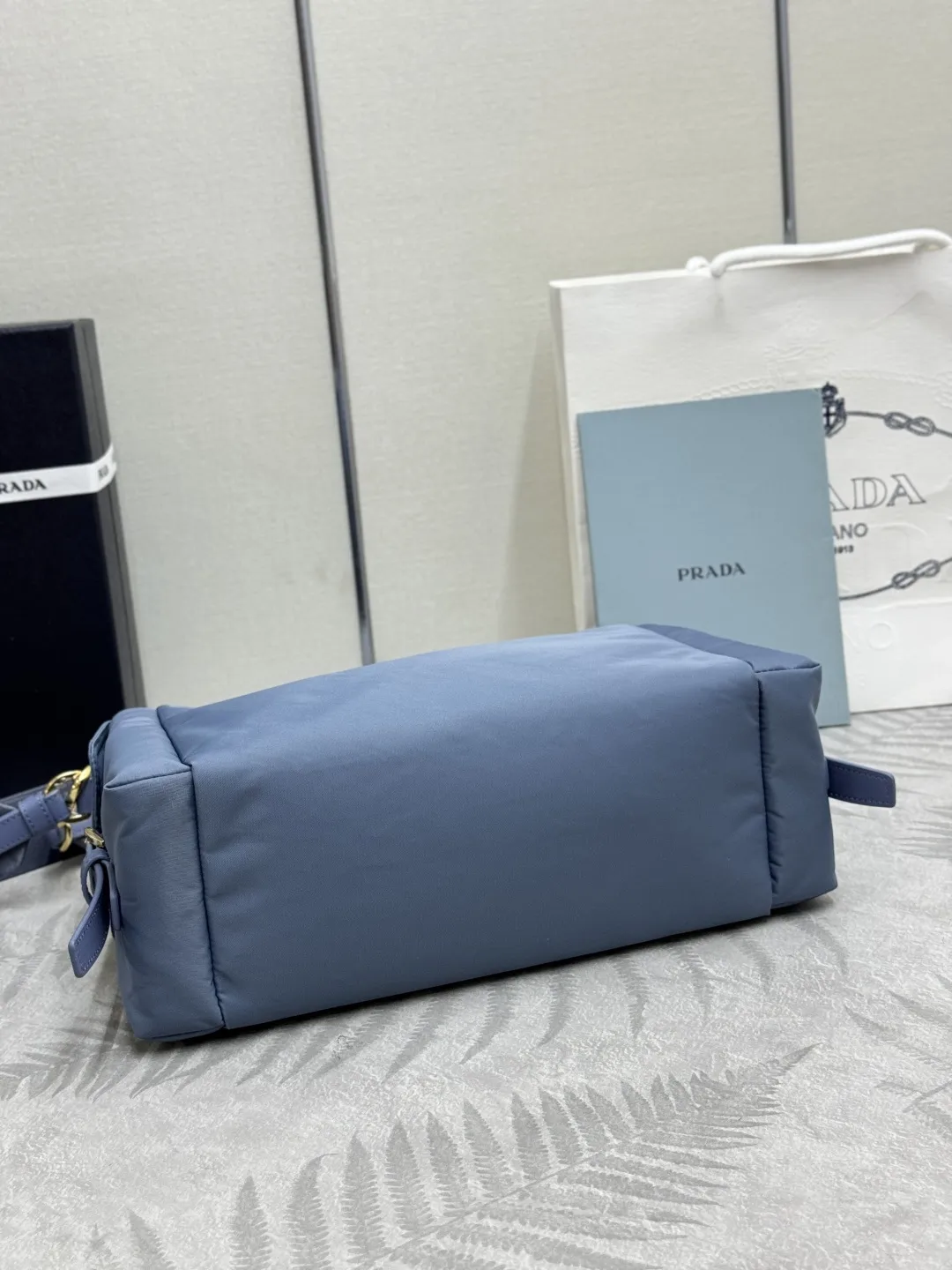 Re-Nylon and Leather Shoulder Bag D76018577 — view 6