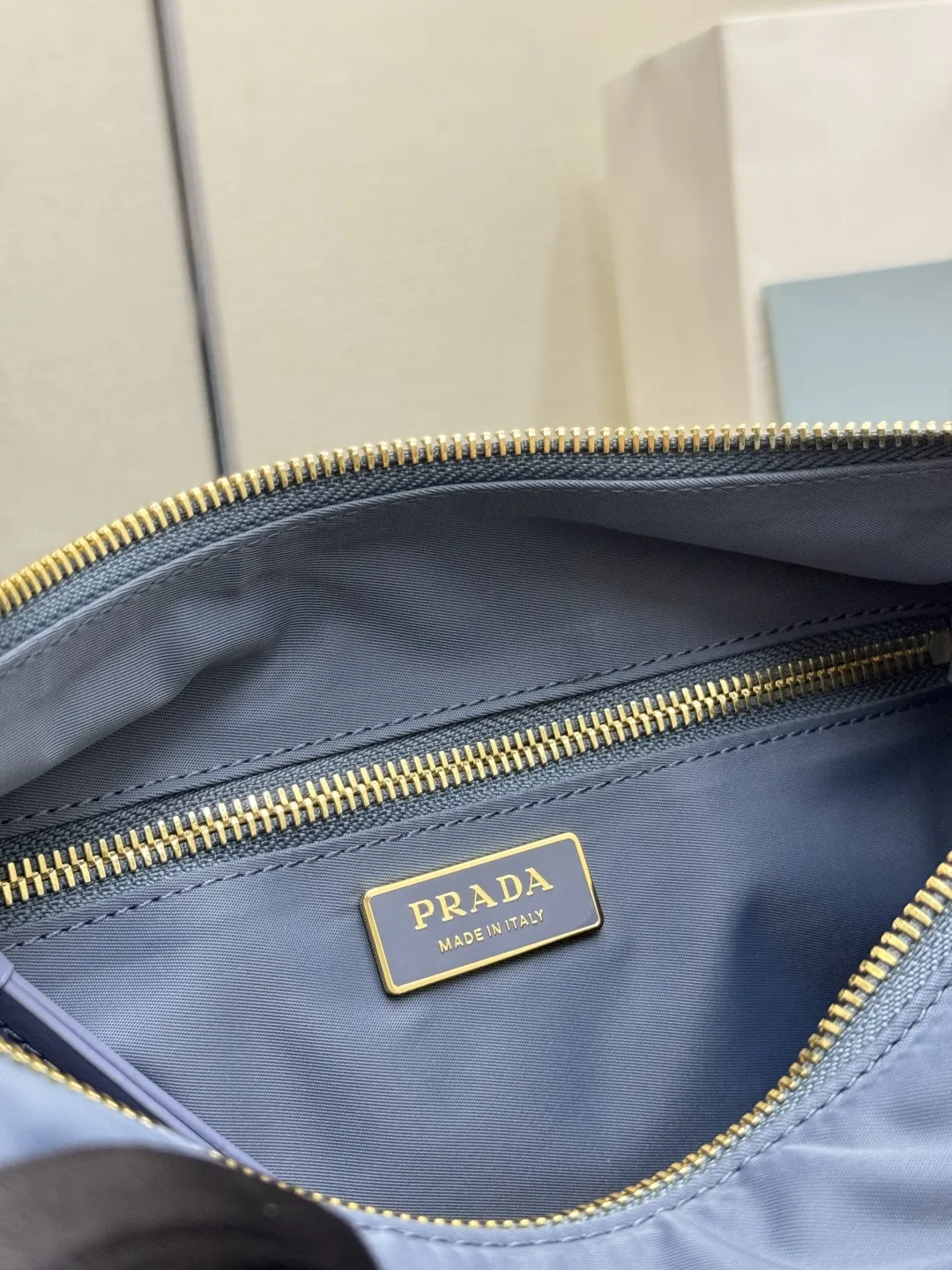 Re-Nylon and Leather Shoulder Bag D76018577 — view 9
