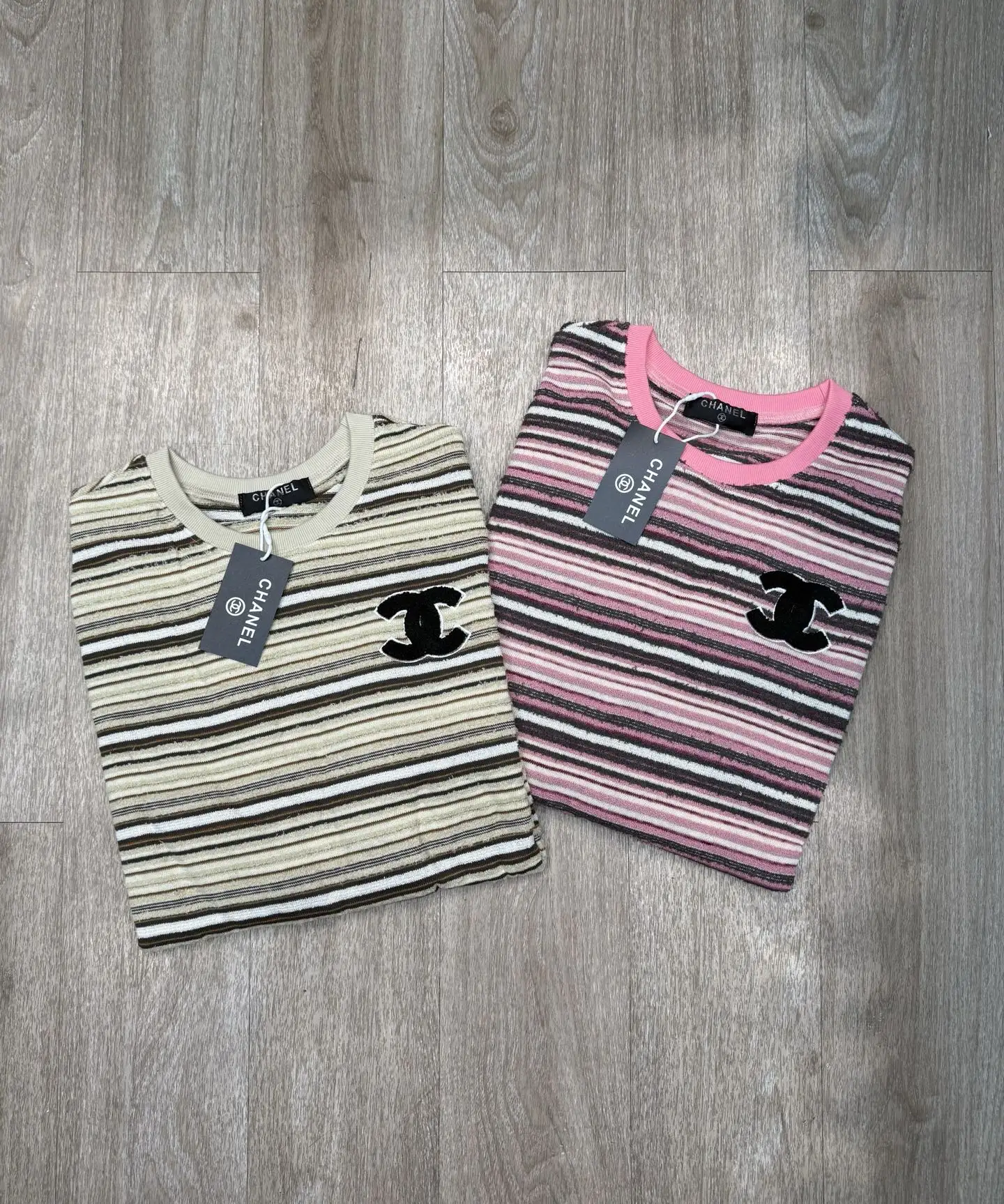 Striped Terry-Knit Long-Sleeve Top D8516075 — view 2
