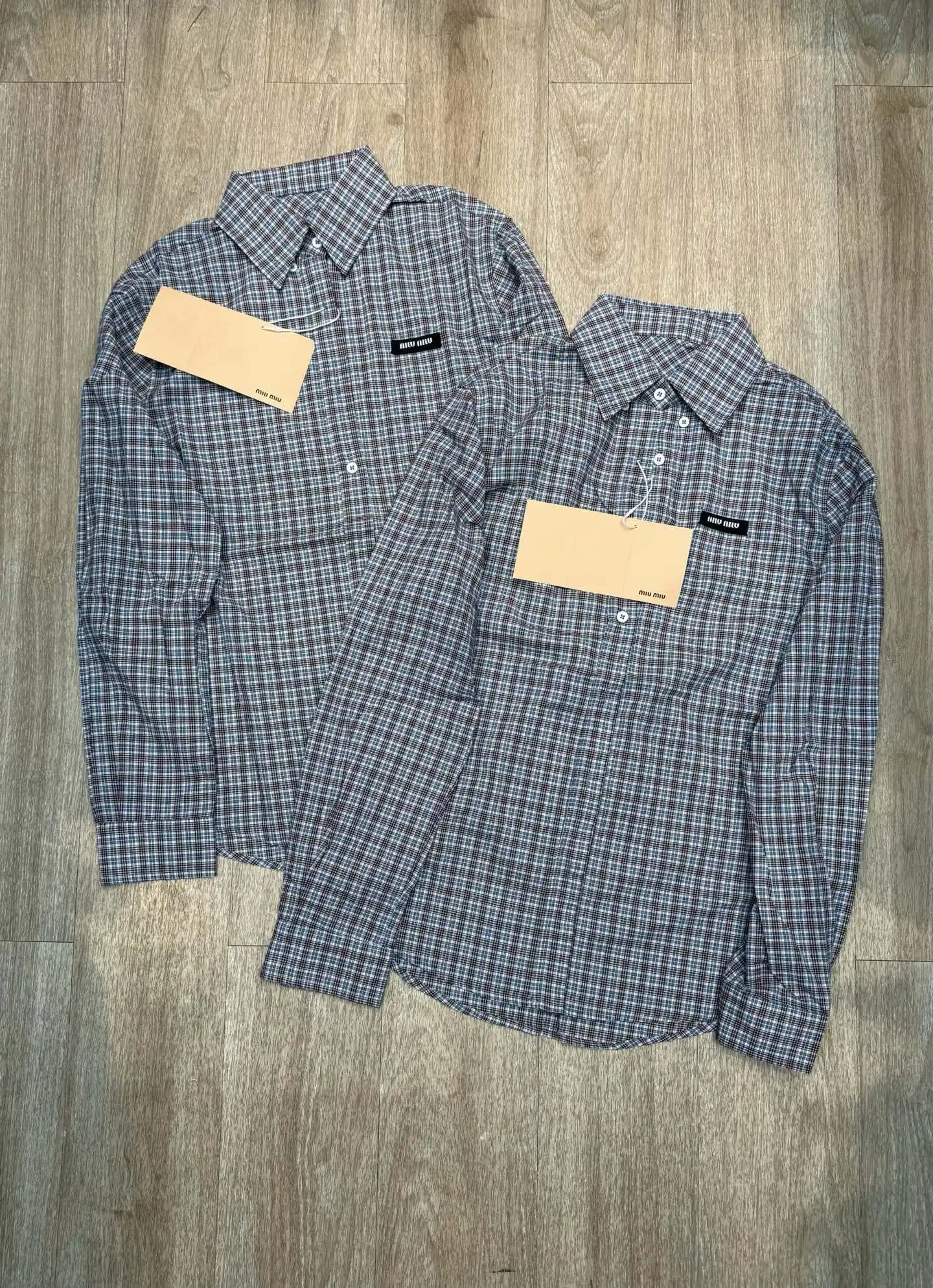 Logo-Patch Plaid Cotton Shirt D8516093