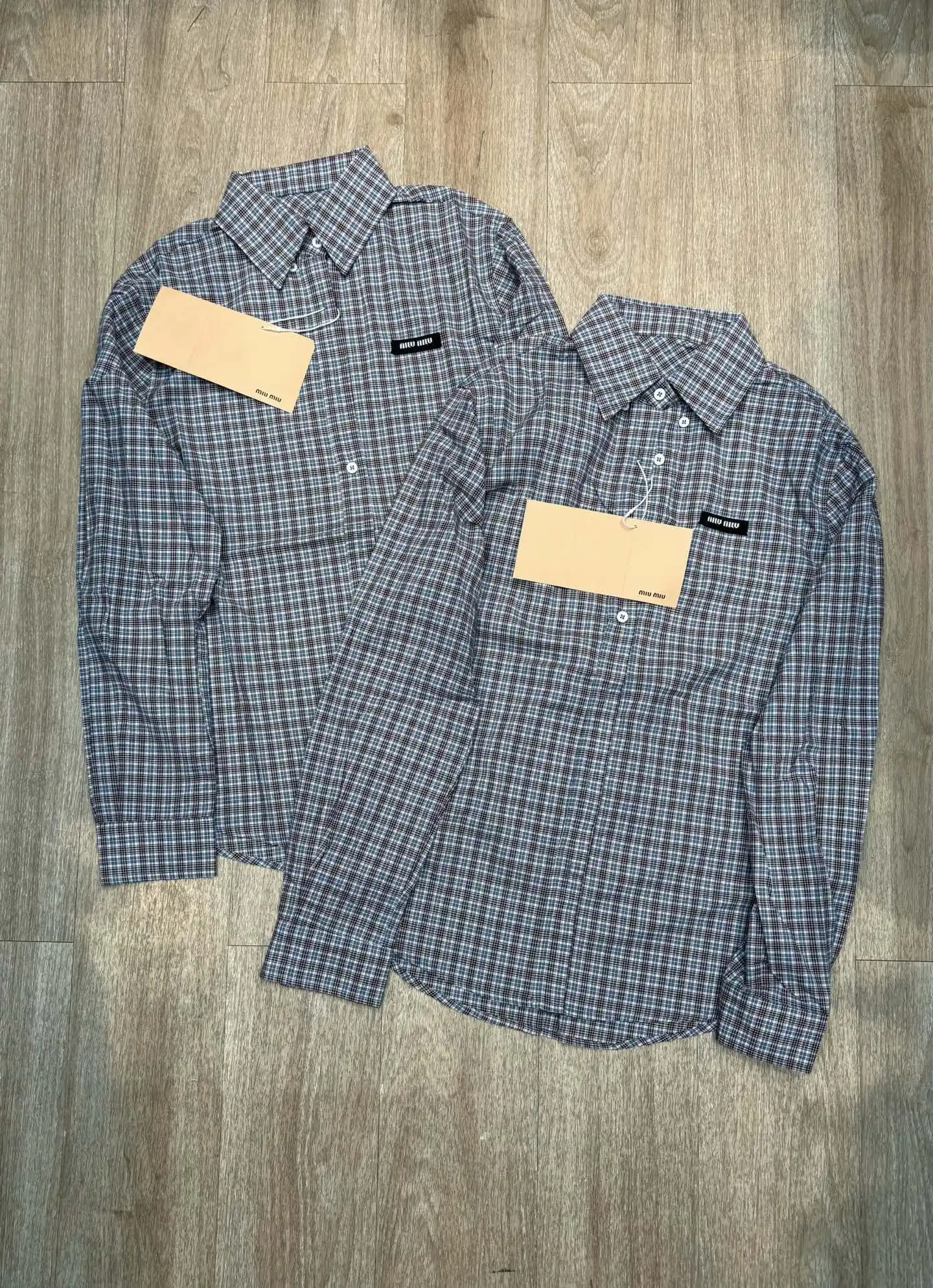 Logo-Patch Plaid Cotton Shirt D8516093