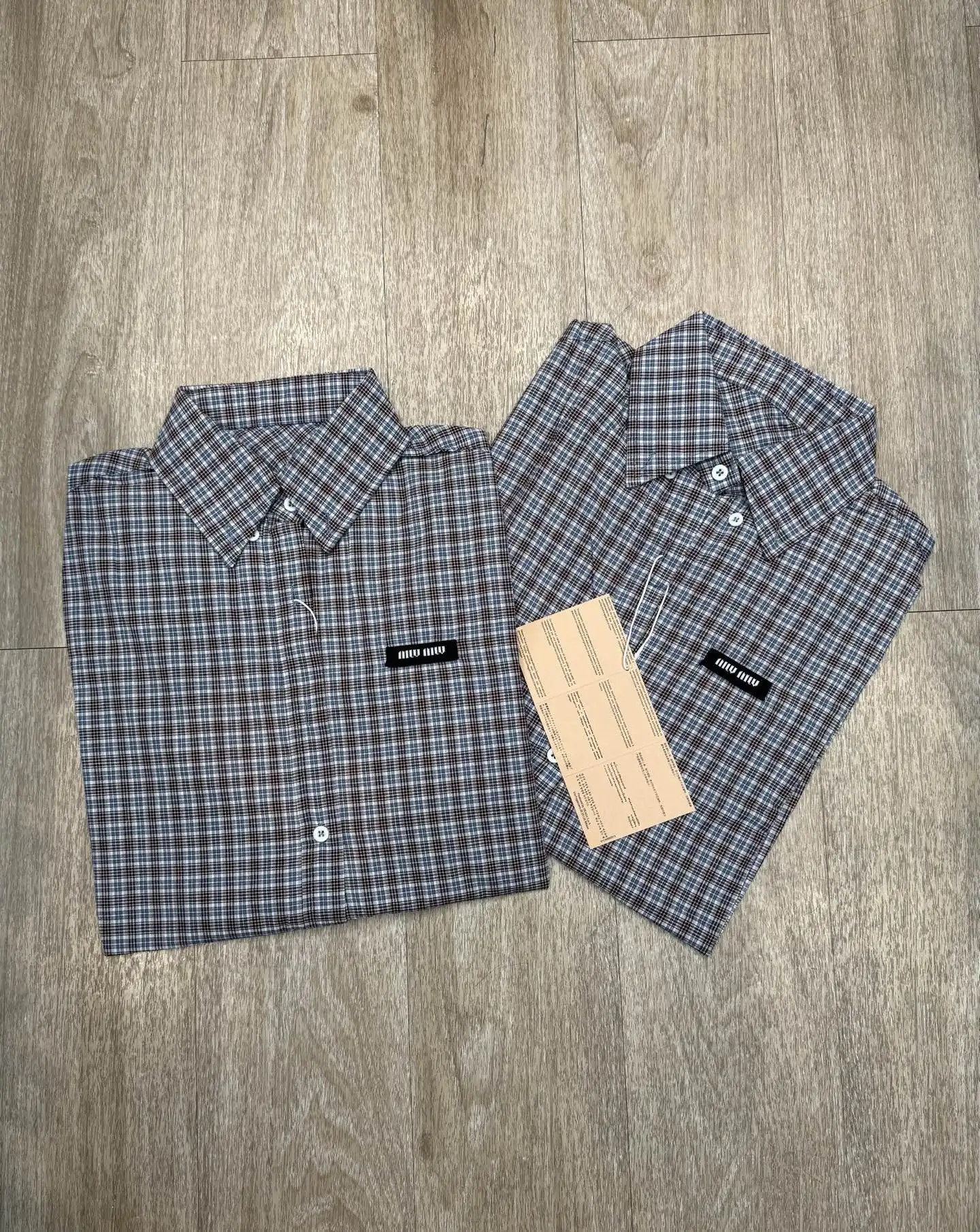Logo-Patch Plaid Cotton Shirt D8516093 — view 2