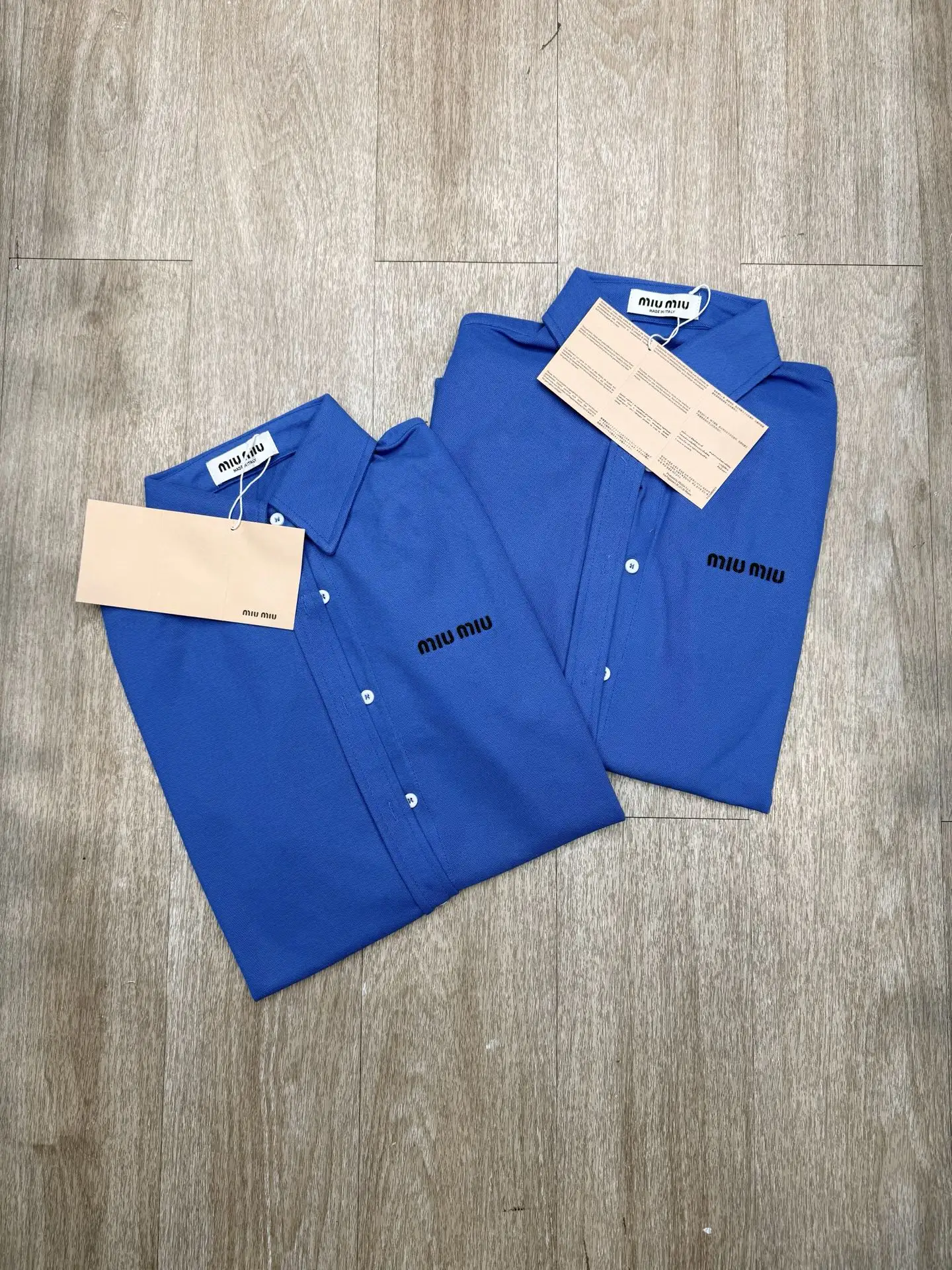 Logo-Embroidered Long-Sleeve Cotton Shirt D8516078 — view 2