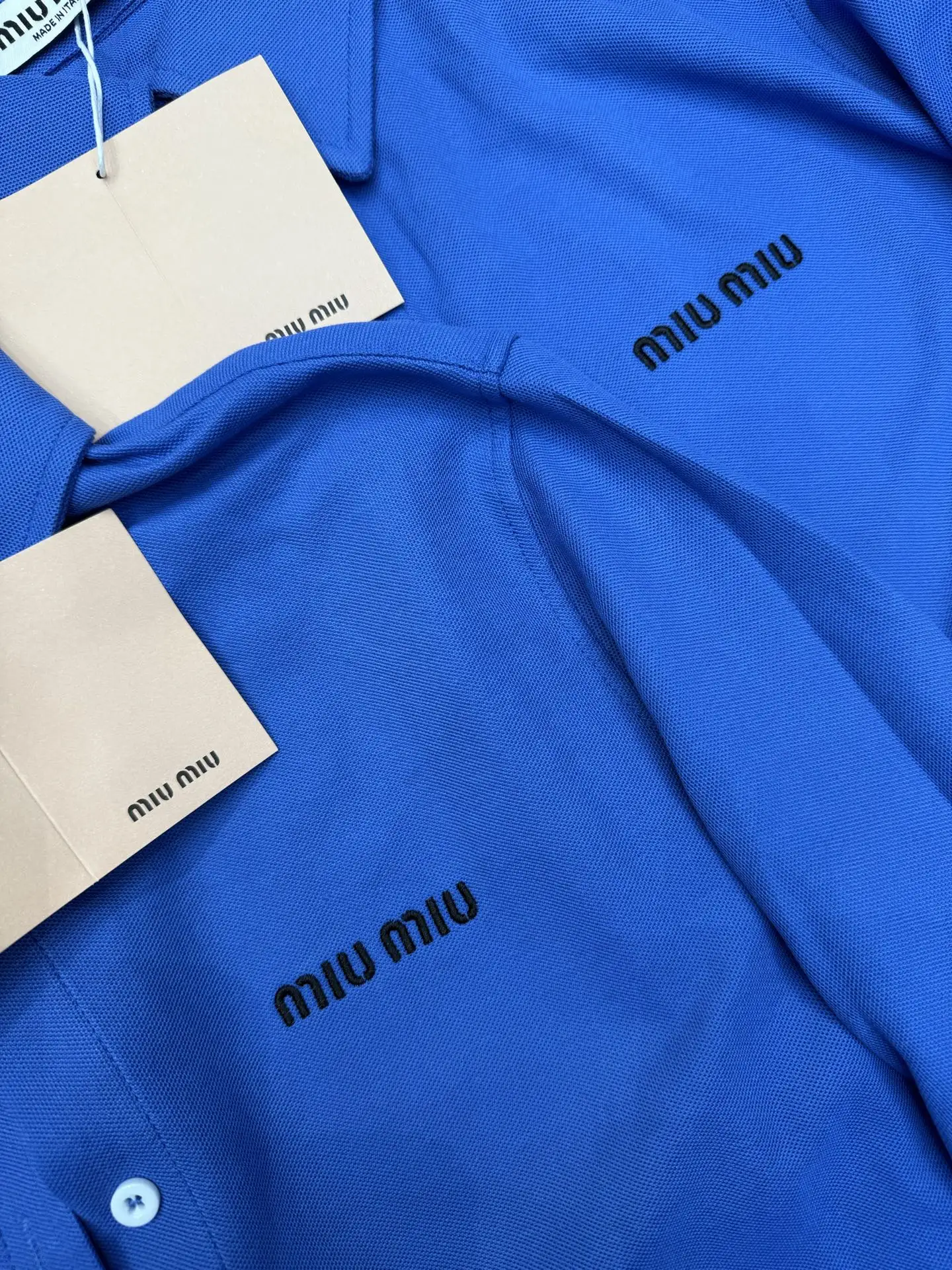 Logo-Embroidered Long-Sleeve Cotton Shirt D8516078 — view 3