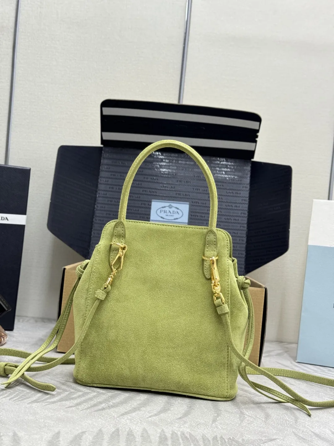 Suede Top-Handle Crossbody Bag D85018571 — view 10