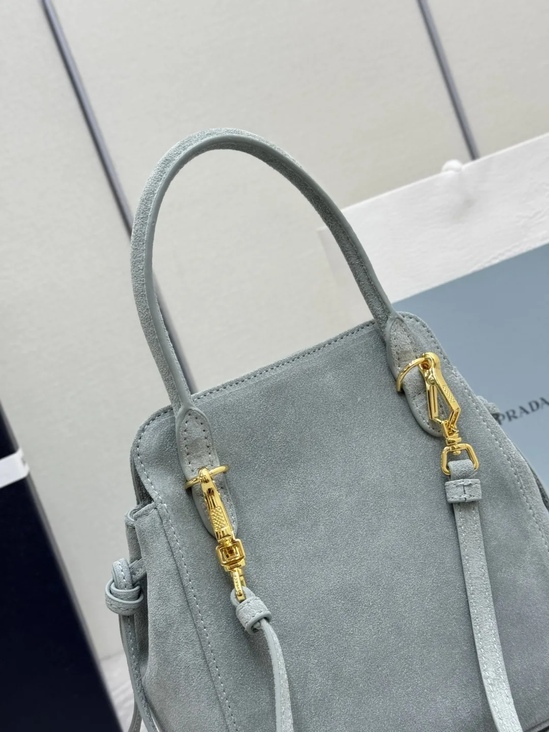 Suede Top-Handle Crossbody Bag D85018571 — view 24