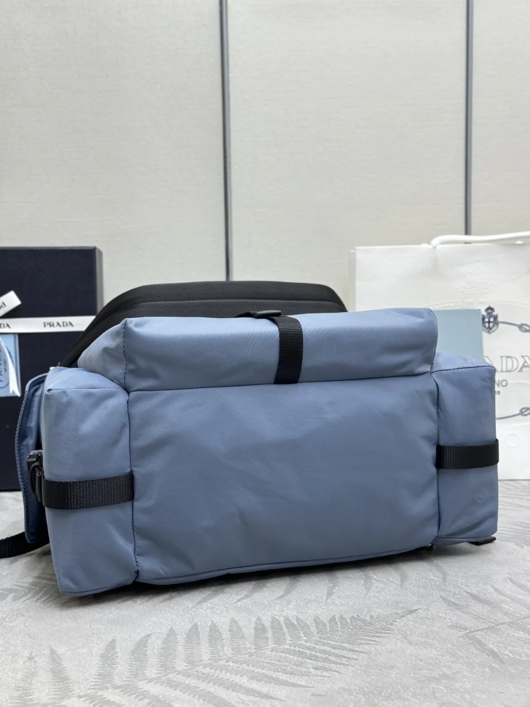 Re-Nylon and Leather Explore Backpack D88018576 — view 5