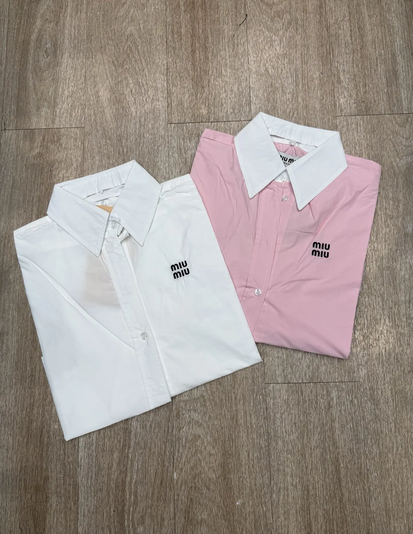 Logo Embroidered Cropped Cotton Shirt D8916087 — view 2