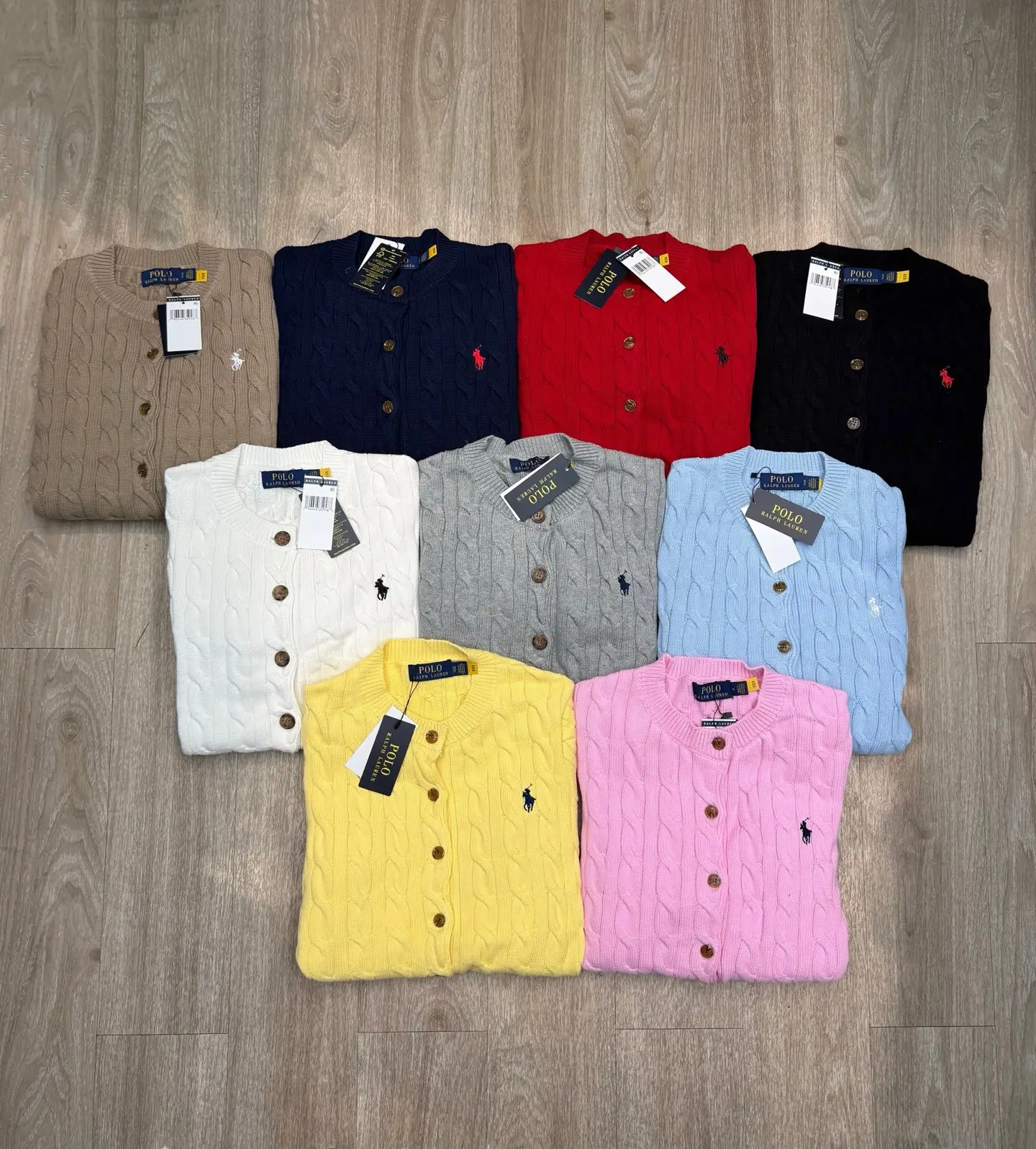 Cable-Knit Cotton Cardigan D9516077