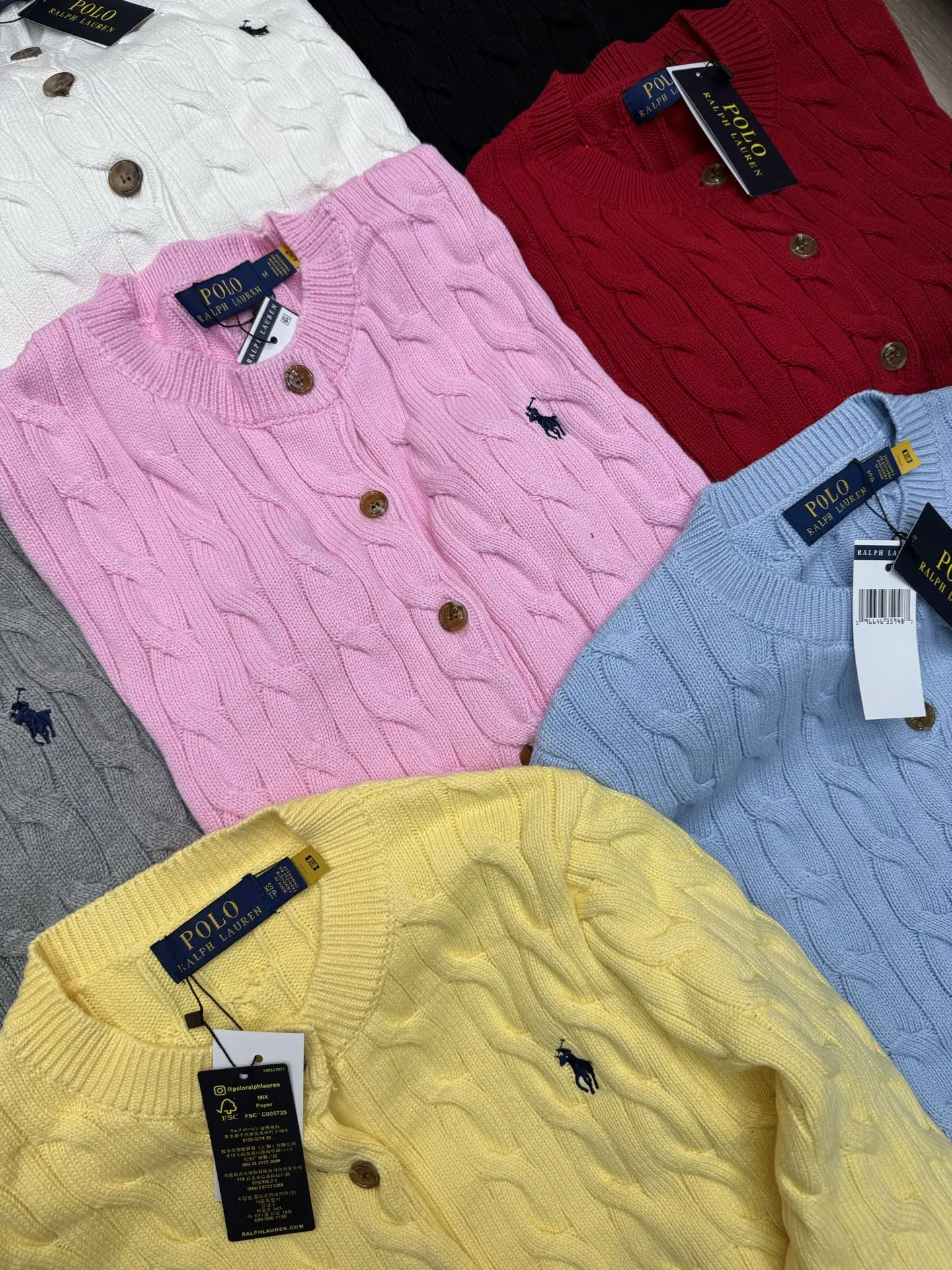 Cable-Knit Cotton Cardigan D9516077 — view 2