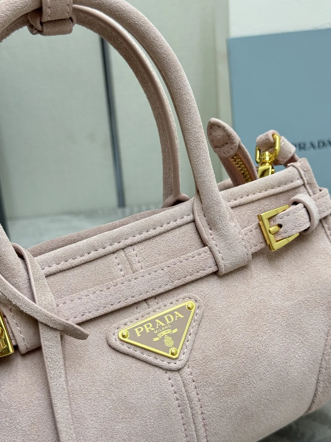 Softlux Suede Mini Top-Handle Bag D95018582 — view 16