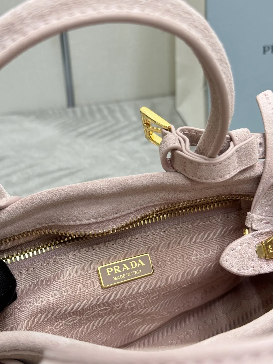 Softlux Suede Mini Top-Handle Bag D95018582 — view 18