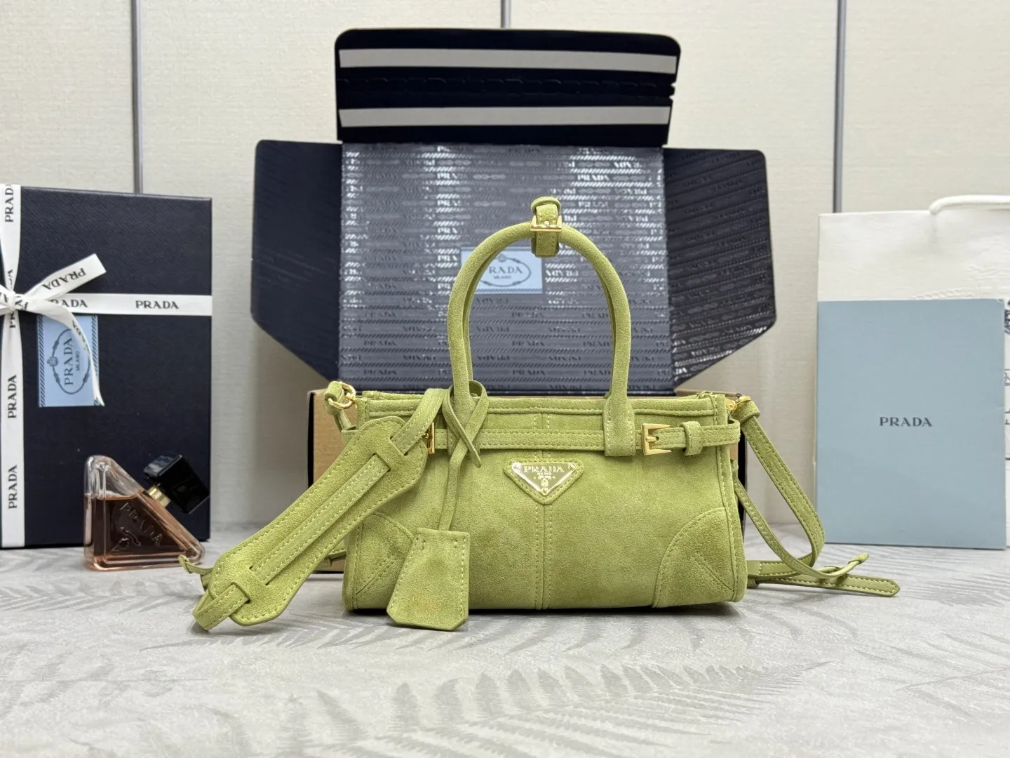Softlux Suede Mini Top-Handle Bag D95018582