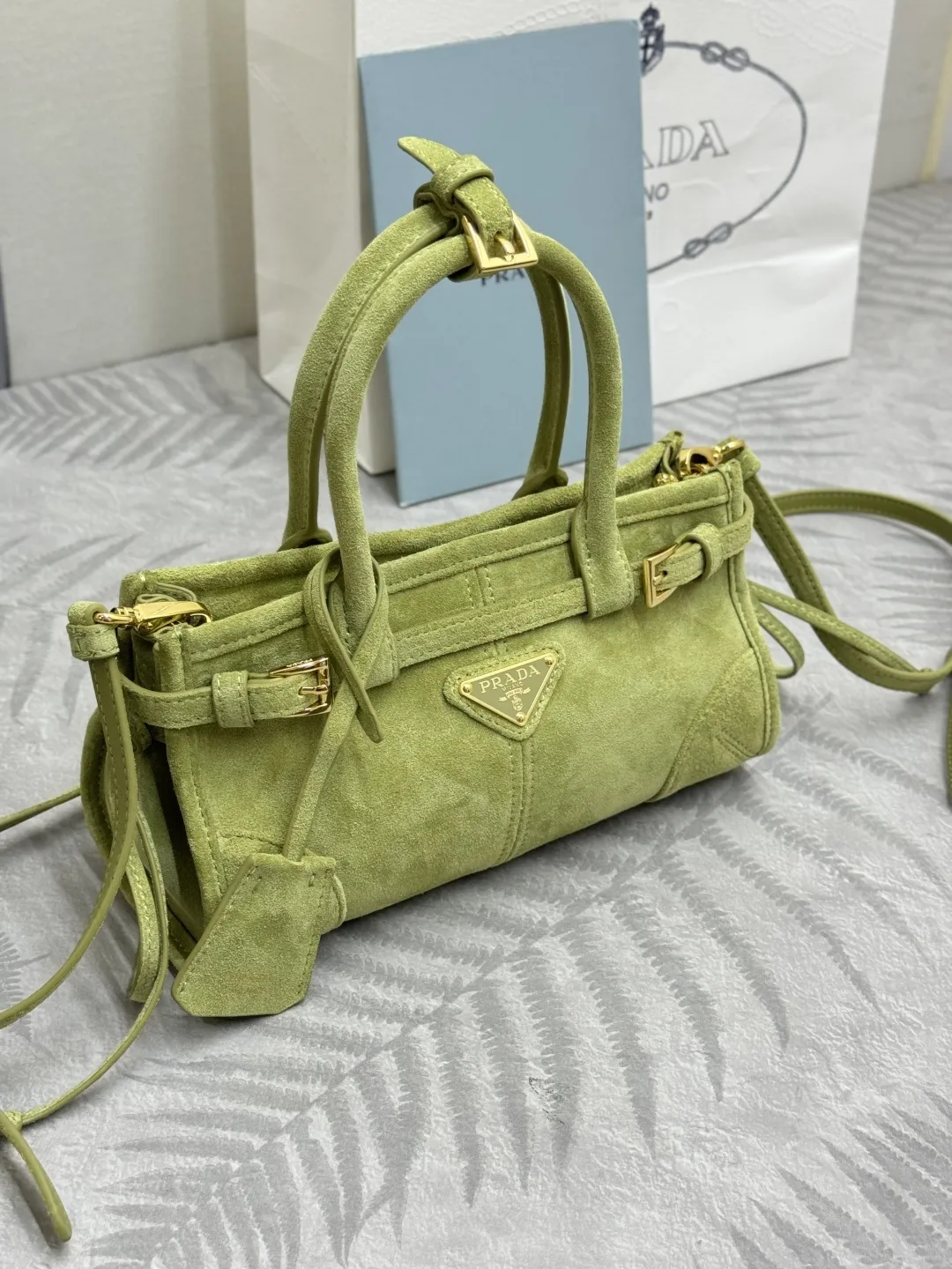 Softlux Suede Mini Top-Handle Bag D95018582 — view 3