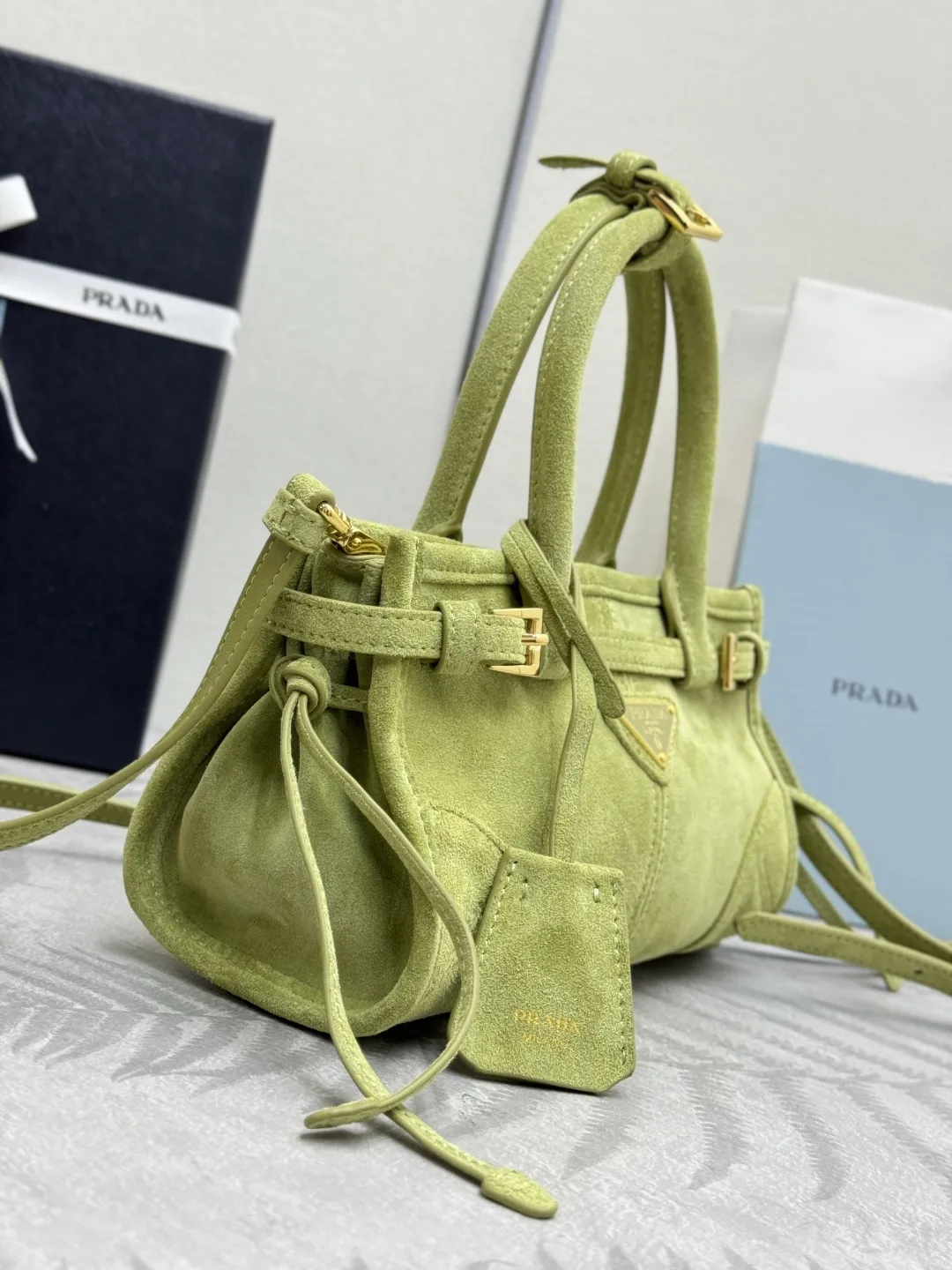 Softlux Suede Mini Top-Handle Bag D95018582 — view 4