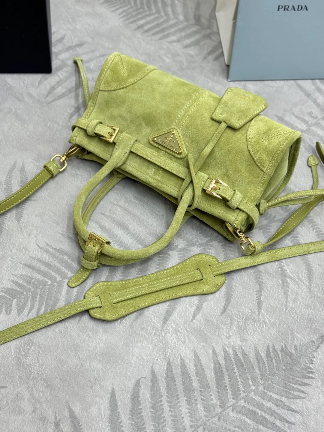 Softlux Suede Mini Top-Handle Bag D95018582 — view 5