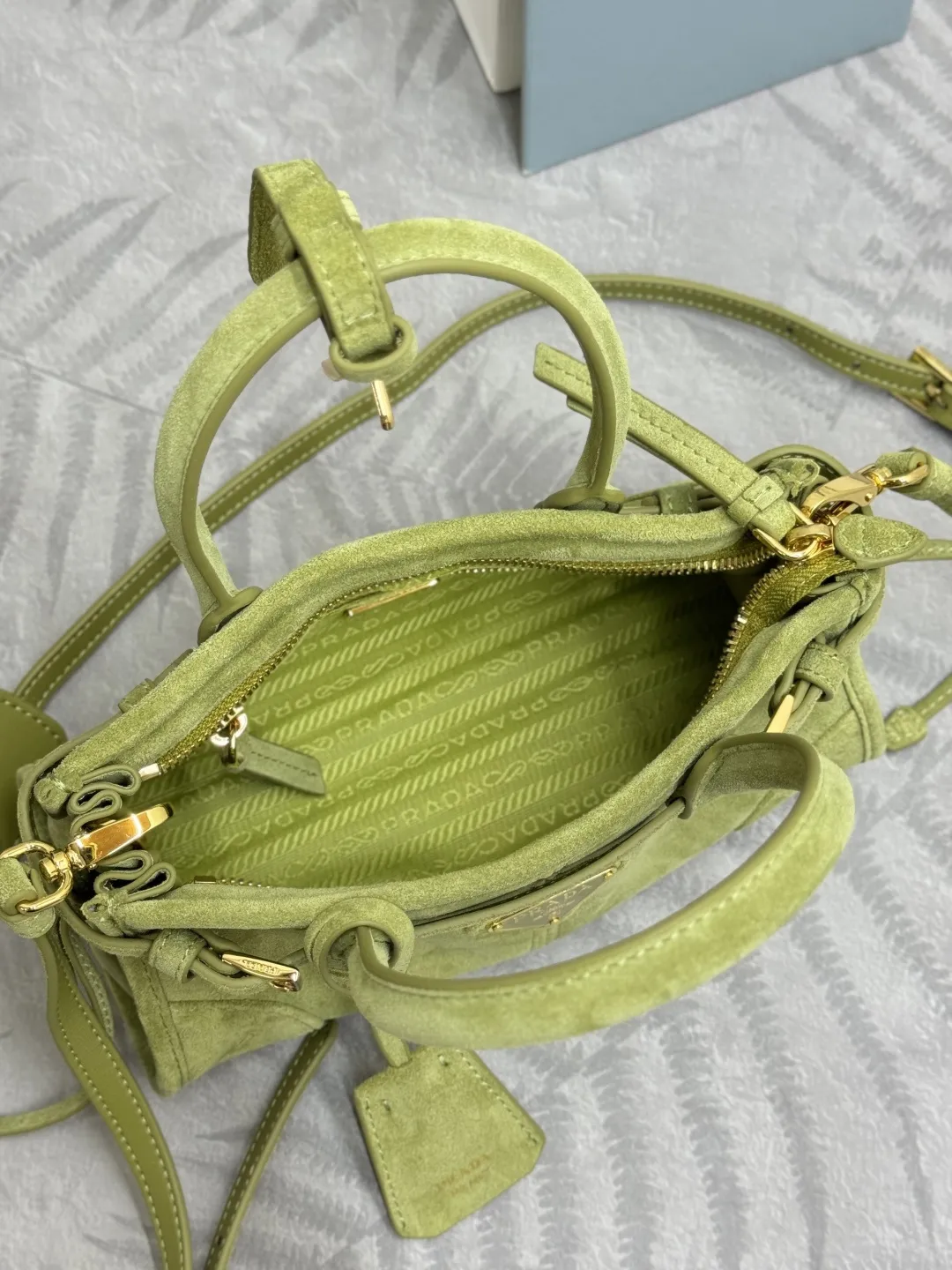 Softlux Suede Mini Top-Handle Bag D95018582 — view 8