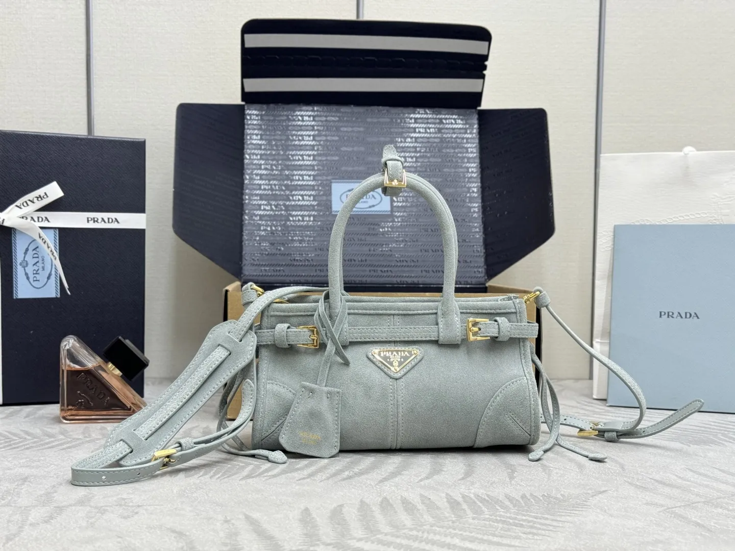 Softlux Suede Mini Top-Handle Bag D95018582 — view 28