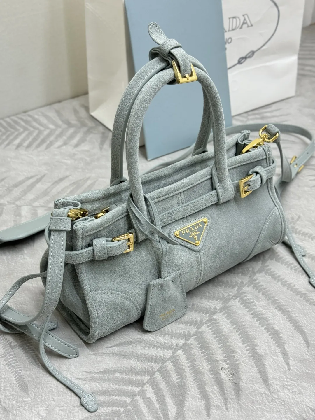 Softlux Suede Mini Top-Handle Bag D95018582 — view 30