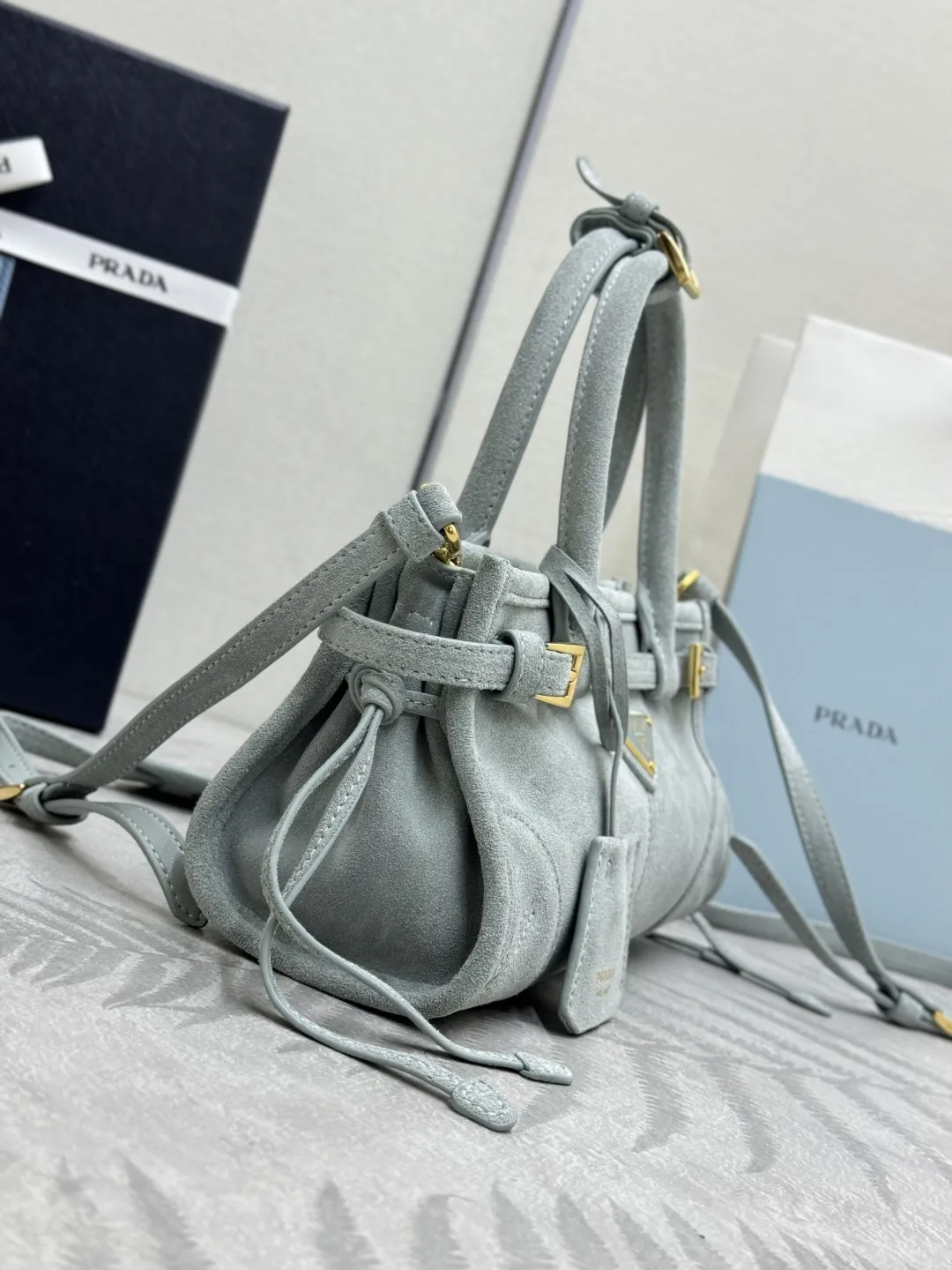 Softlux Suede Mini Top-Handle Bag D95018582 — view 31