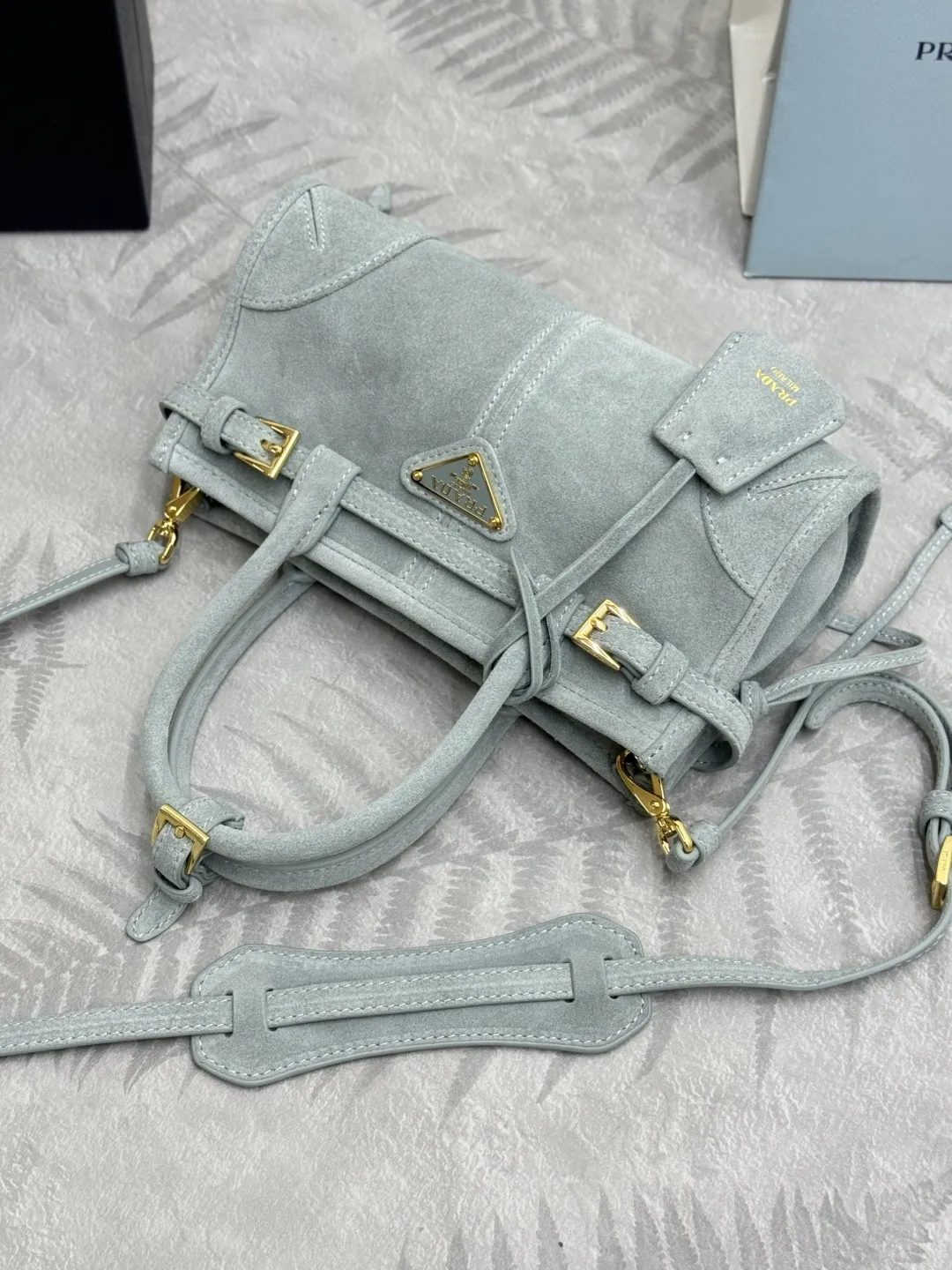 Softlux Suede Mini Top-Handle Bag D95018582 — view 34