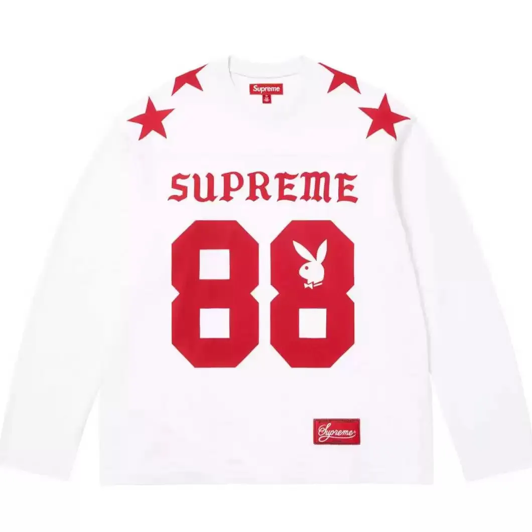 Supreme x Playboy 88 Football Jersey Long-Sleeve Top D5815890 — view 5