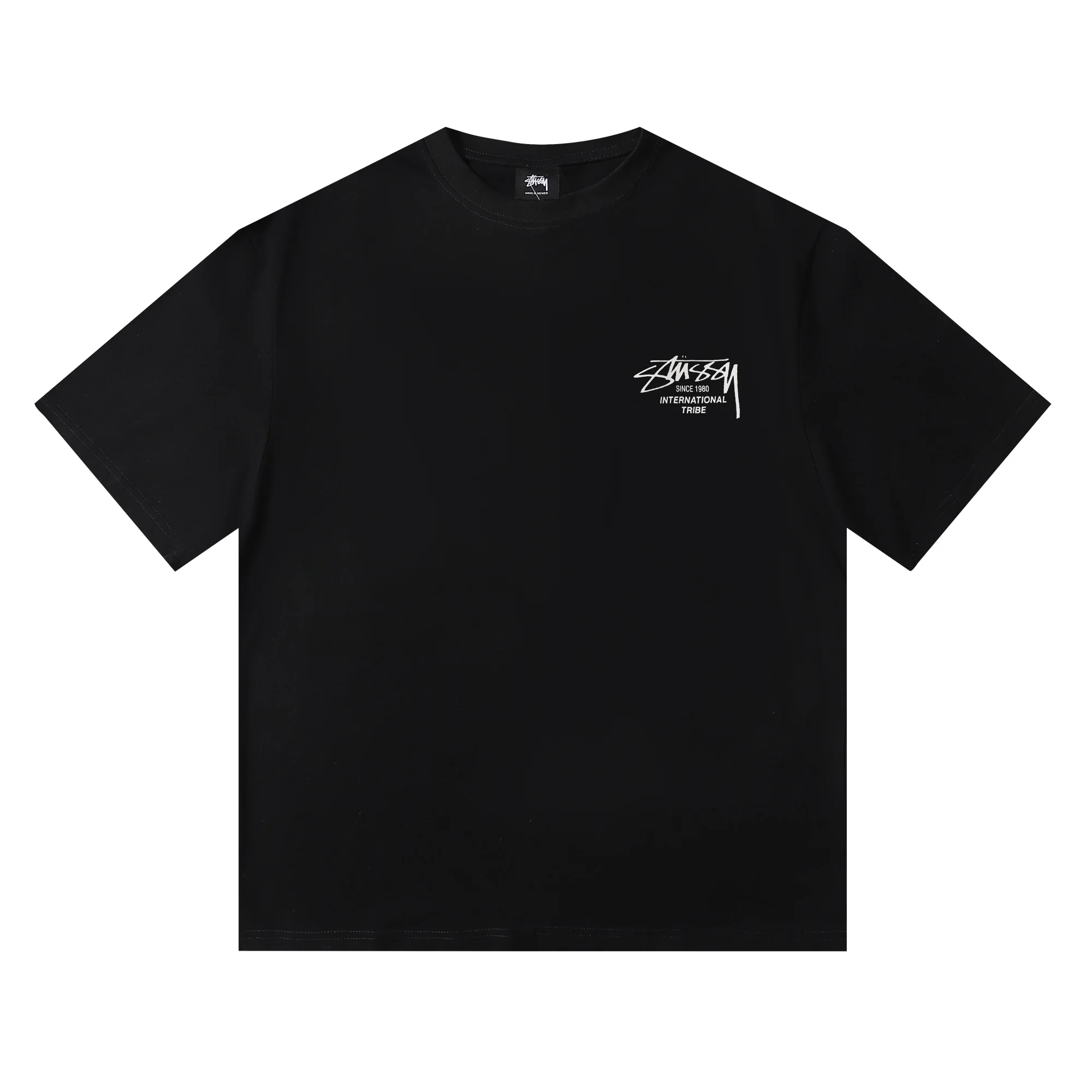 Saxophone Graphic Print Cotton T-Shirt D4816126 — view 4