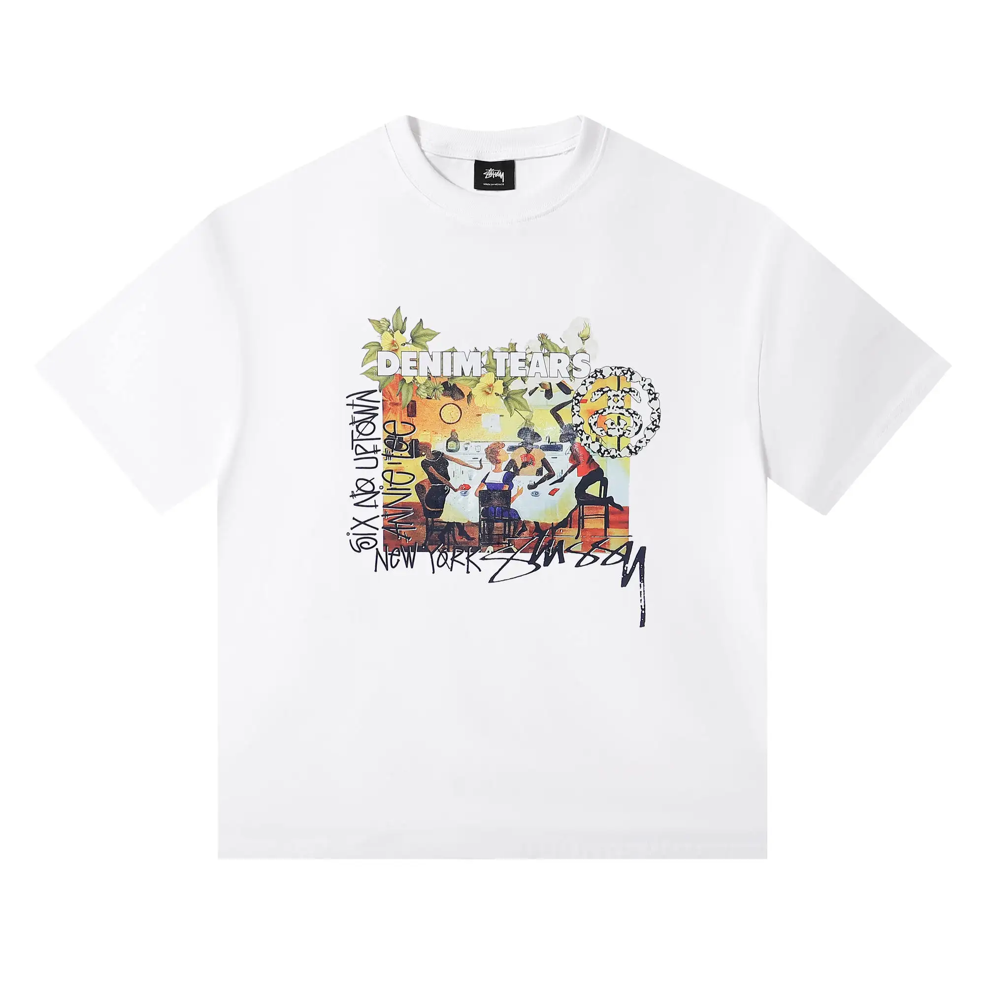 Stüssy x Denim Tears Graphic Print T-Shirt D4816120