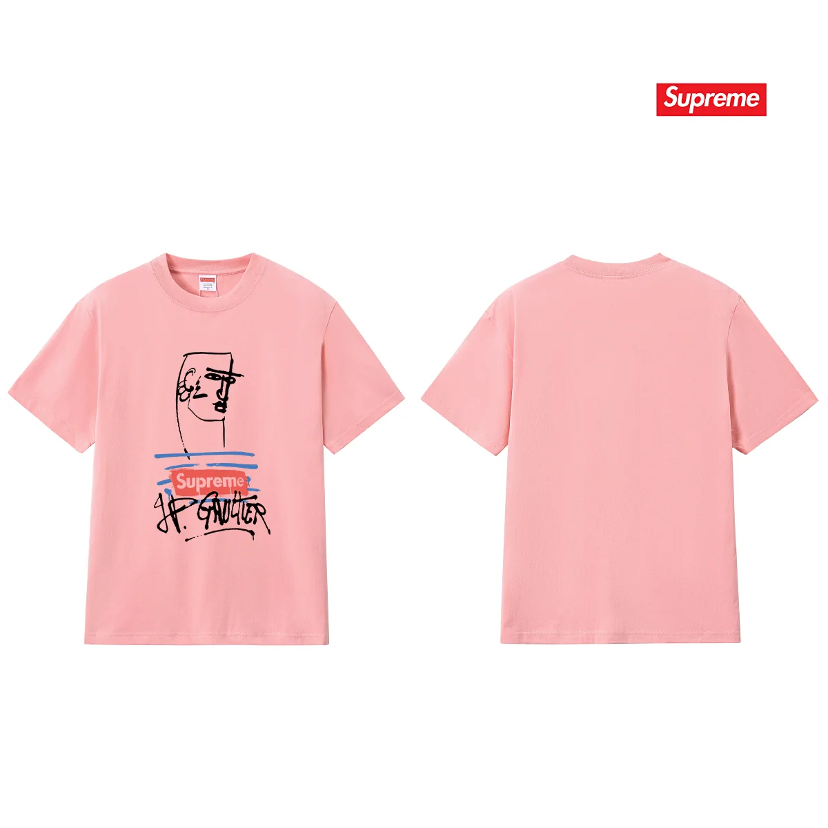 Supreme x Jean Paul Gaultier Graffiti Print T-Shirt D9012096 — view 6