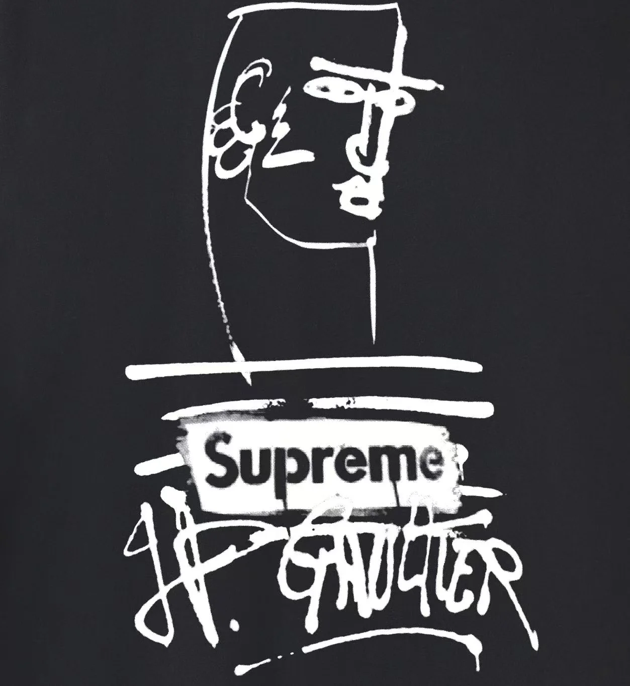 Supreme x Jean Paul Gaultier Graffiti Print T-Shirt D9012096 — view 9