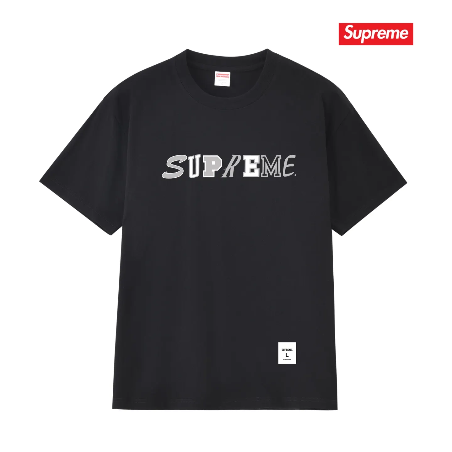 Collage Logo Cotton T-Shirt D4015765
