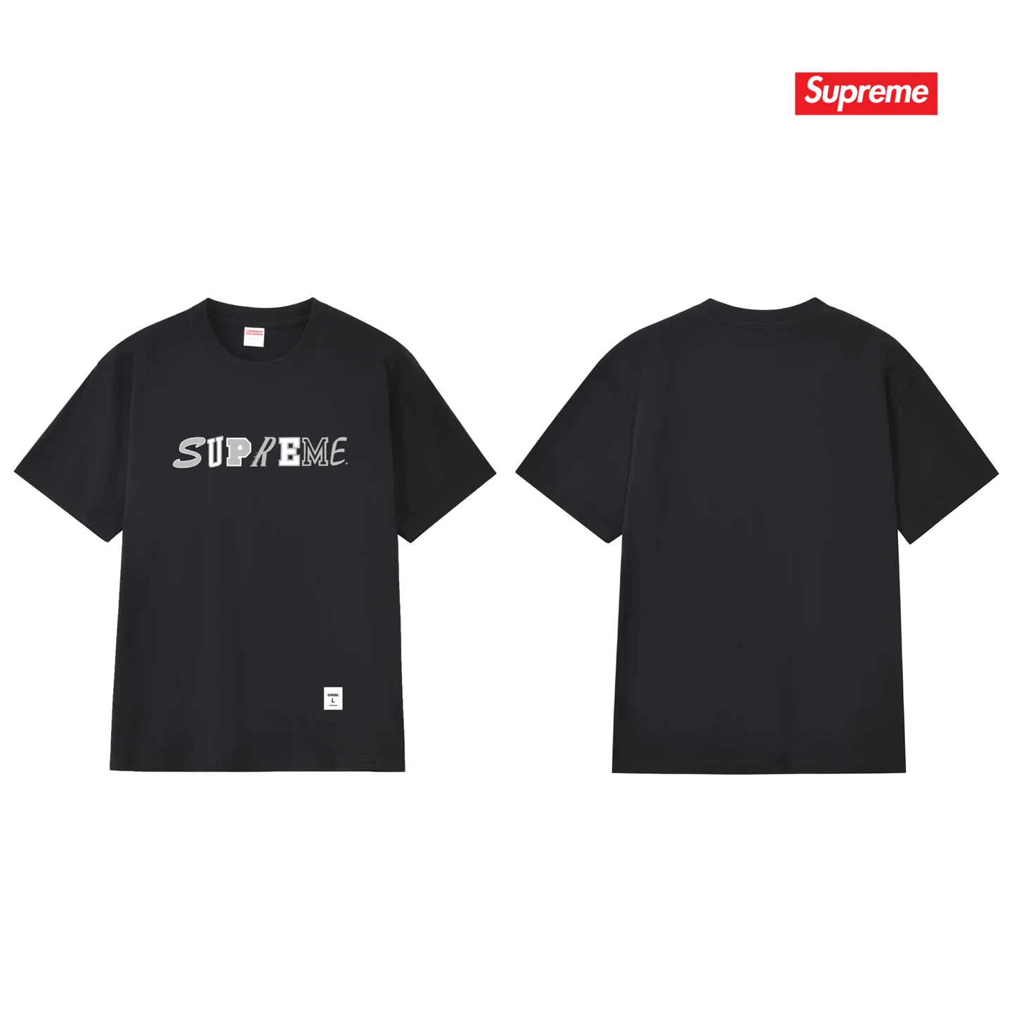 Collage Logo Cotton T-Shirt D4015765 — view 2