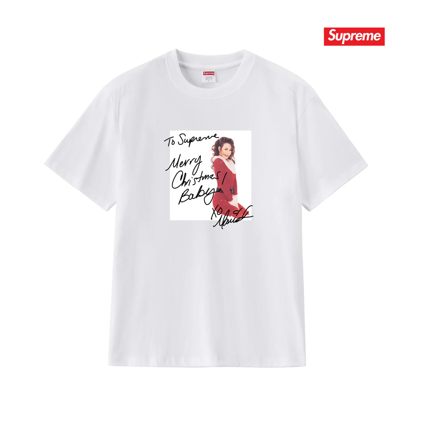 Mariah Carey Photo Print Cotton T-Shirt D4015762 — view 3