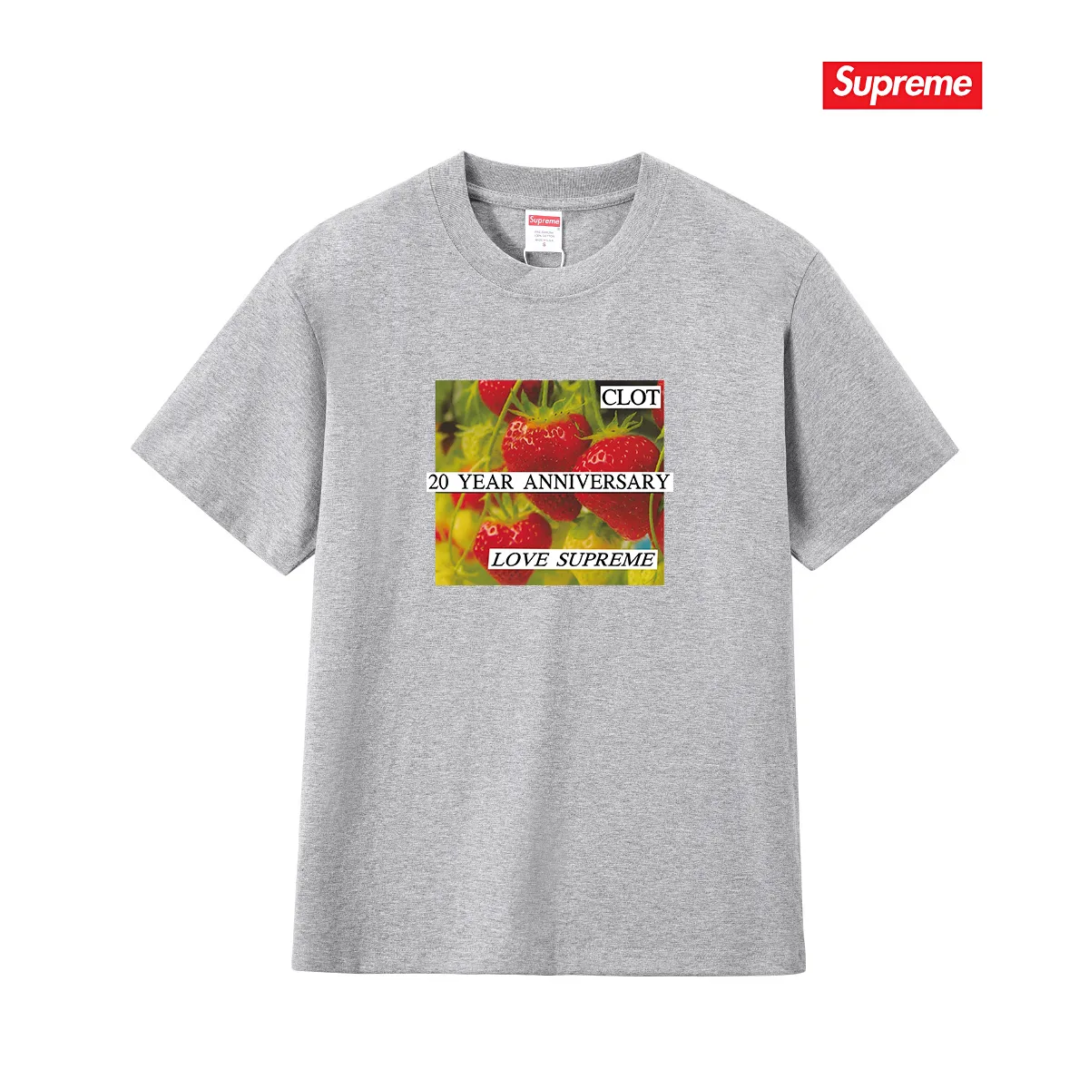 Supreme x CLOT Strawberry Print T-Shirt D4015793 — view 5