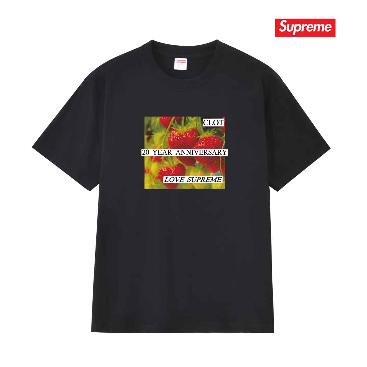 Supreme x CLOT Strawberry Print T-Shirt D9012124