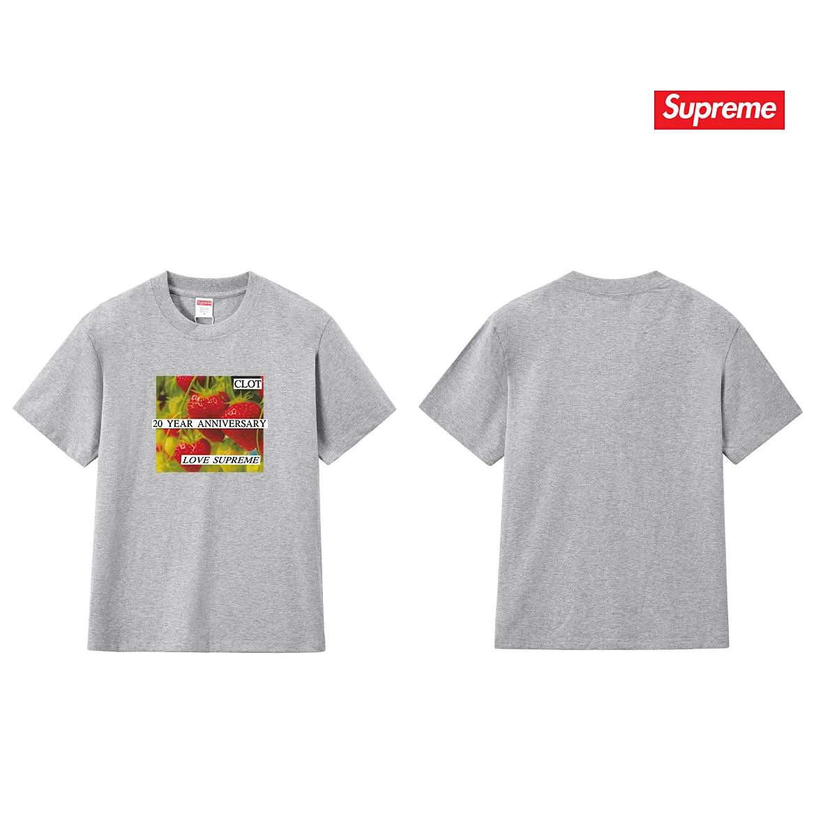 Supreme x CLOT Strawberry Print T-Shirt D9012124 — view 6