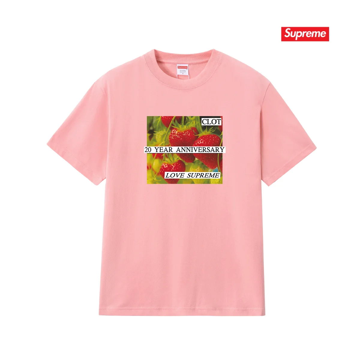 Supreme x CLOT Strawberry Print T-Shirt D9012124 — view 7